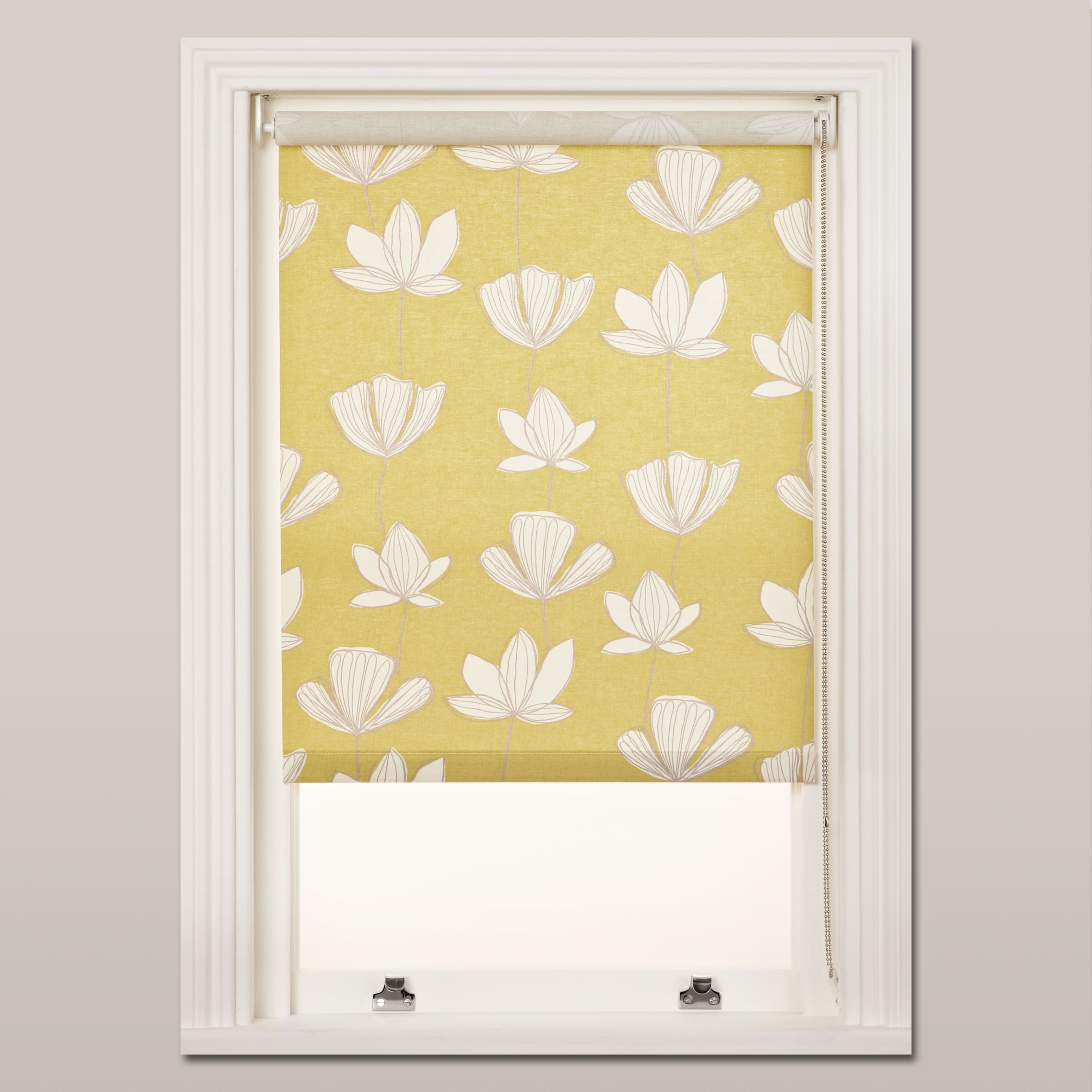 John Lewis Gingko Forage Roller Blinds, Fennel