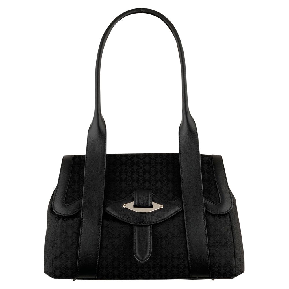 Radley Cheadle Jacquard Fabric Medium Tote Handbag Black