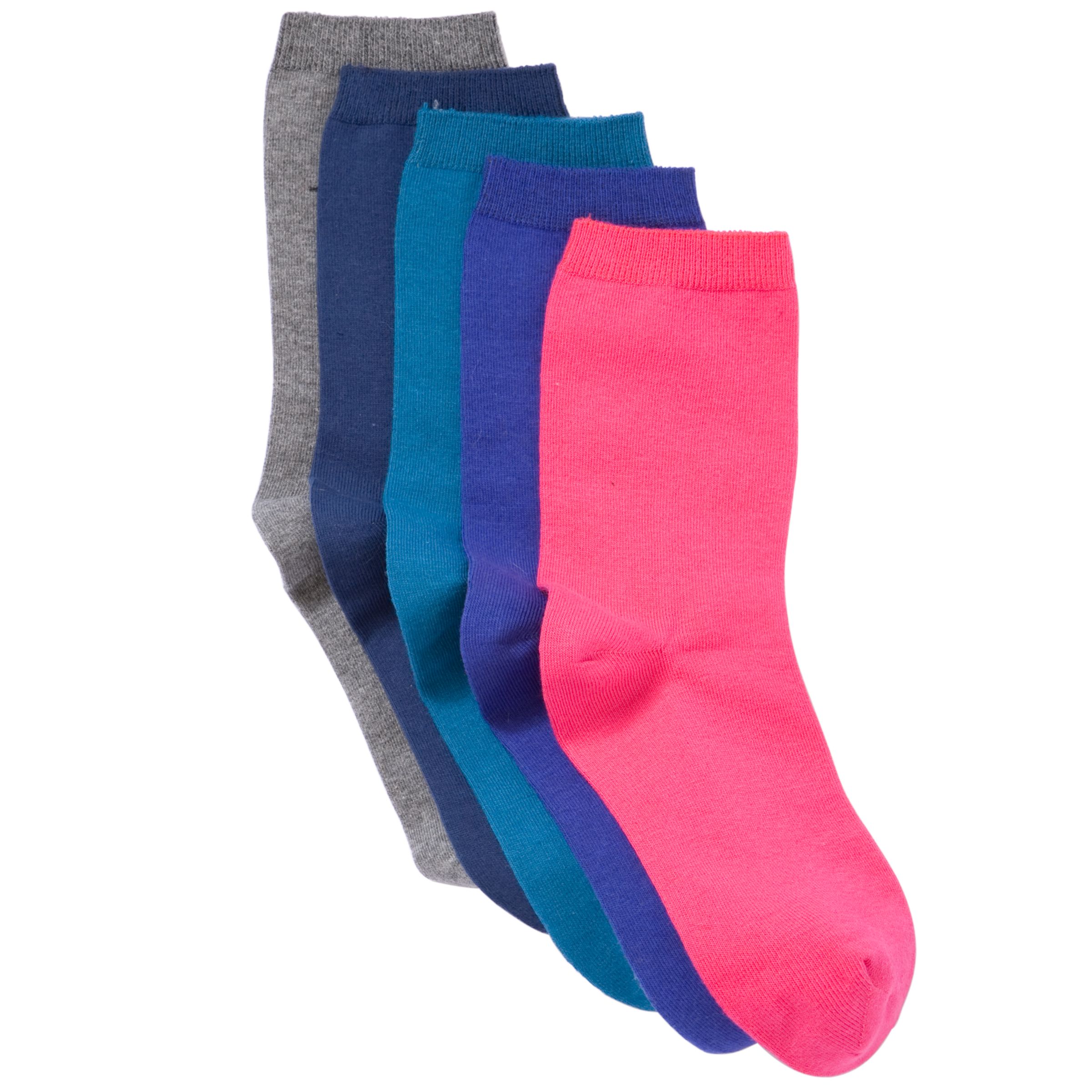 John Lewis Women Cotton Rich Ankle Socks, Pack of 5