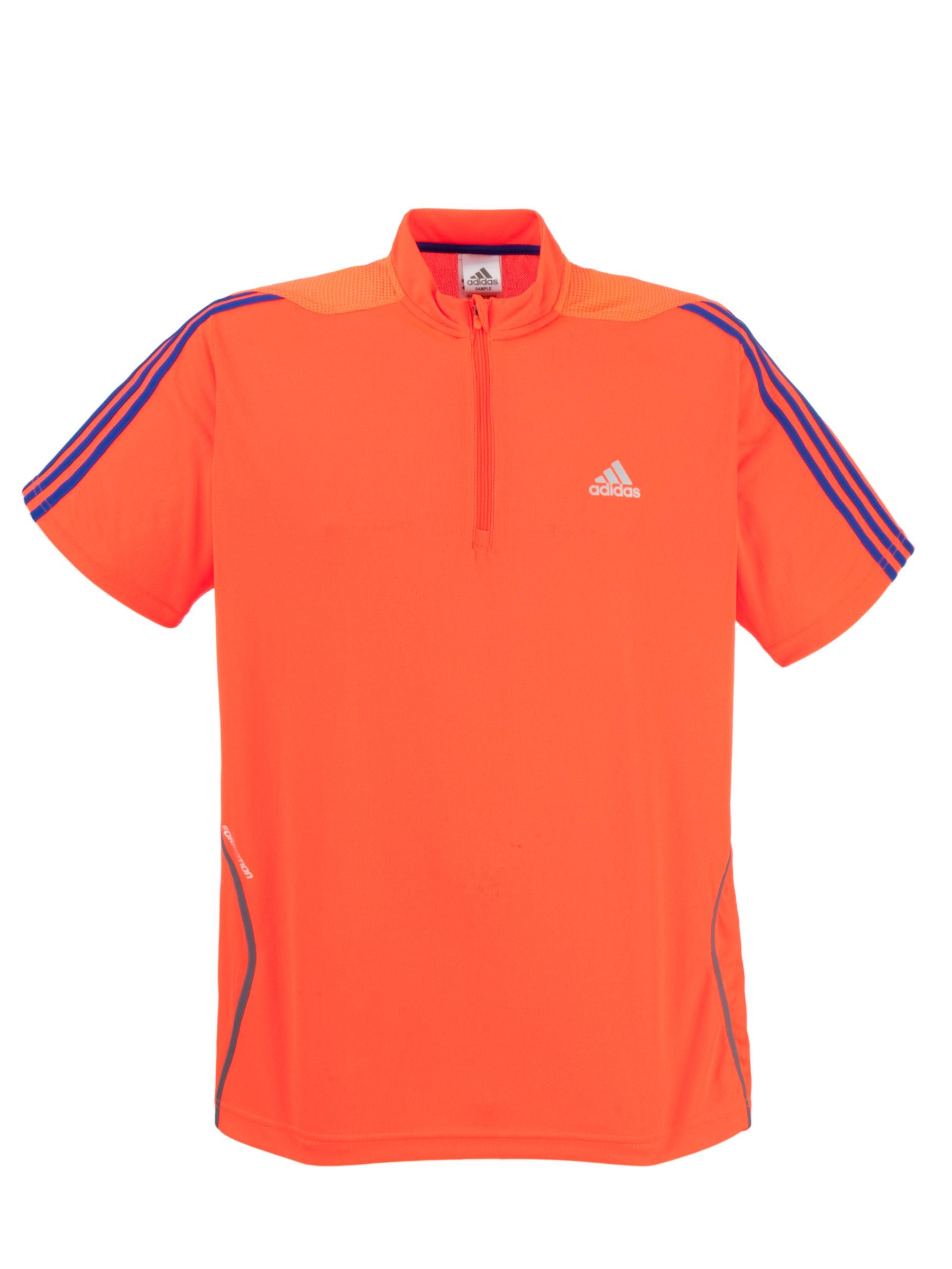 Adidas Response Short Sleeve 1/2 Zip T-Shirt,