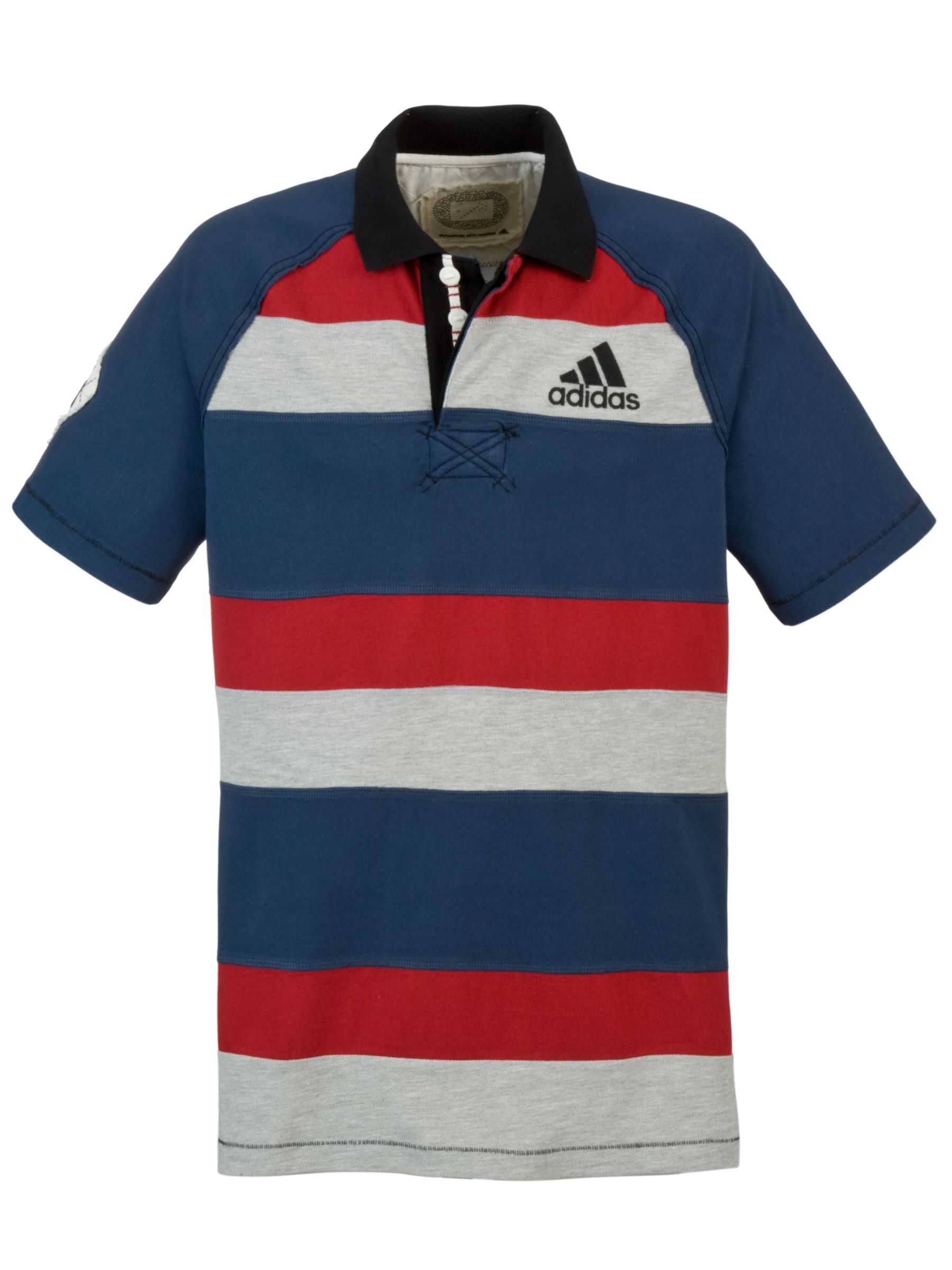 Adidas 16th Hoop Rugby Shirt, Solid Blue