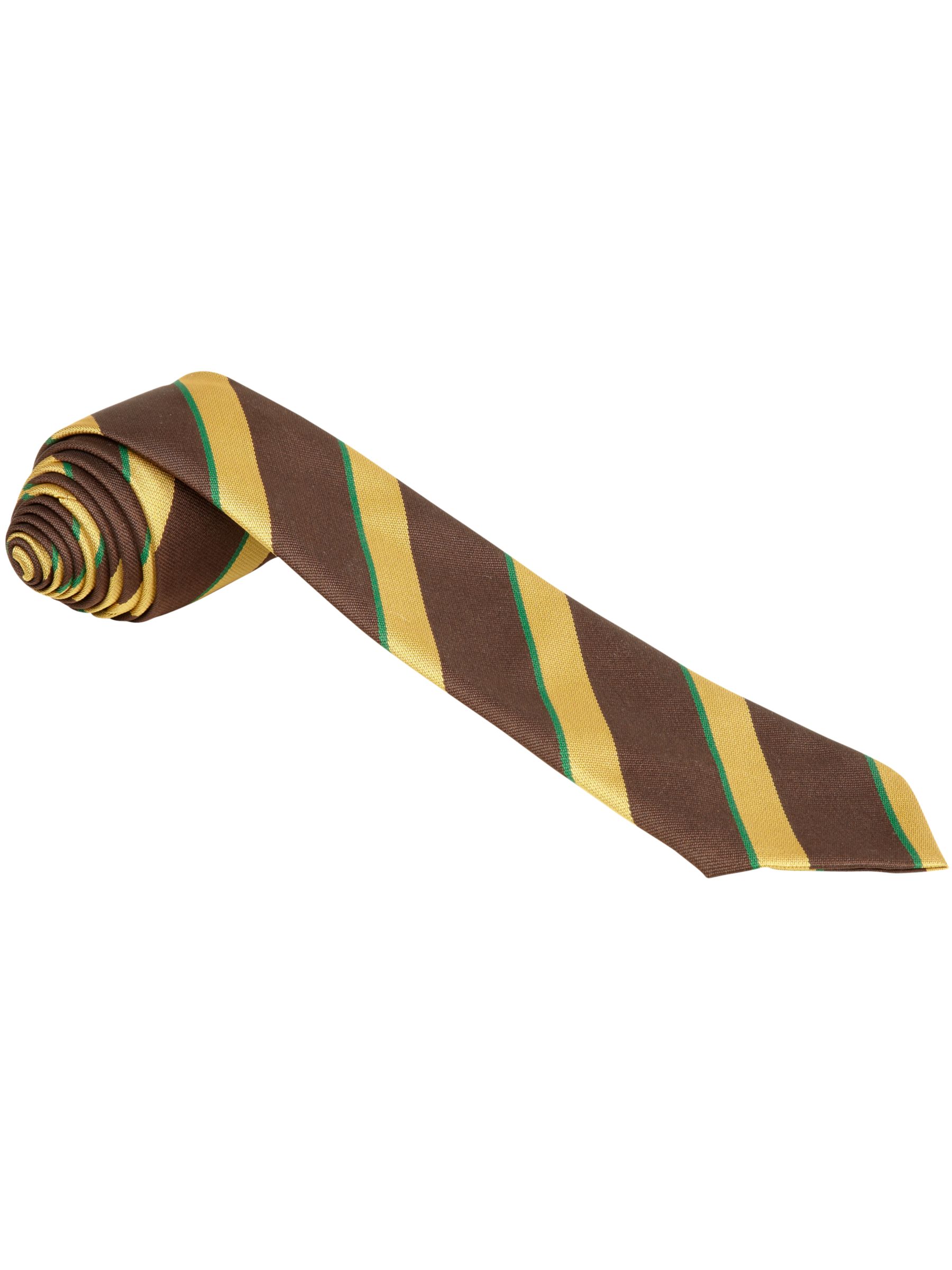 Click Here for Jordanhill School Primary/Junior School Unisex Tie, Brown/Gold Stripe