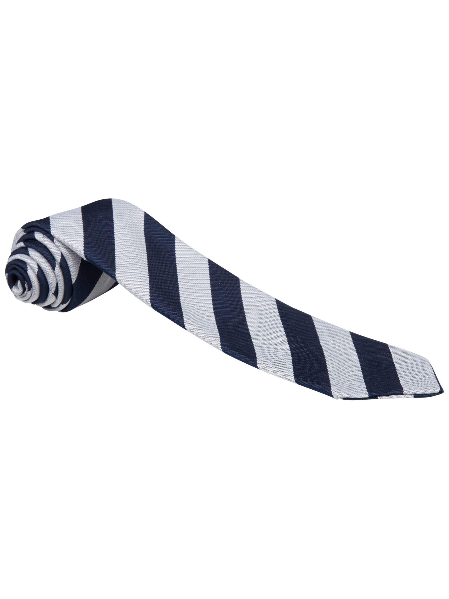 Click Here for St Joseph's R.C. Nursery and Infant School Unisex School Tie, Navy/White Stripe