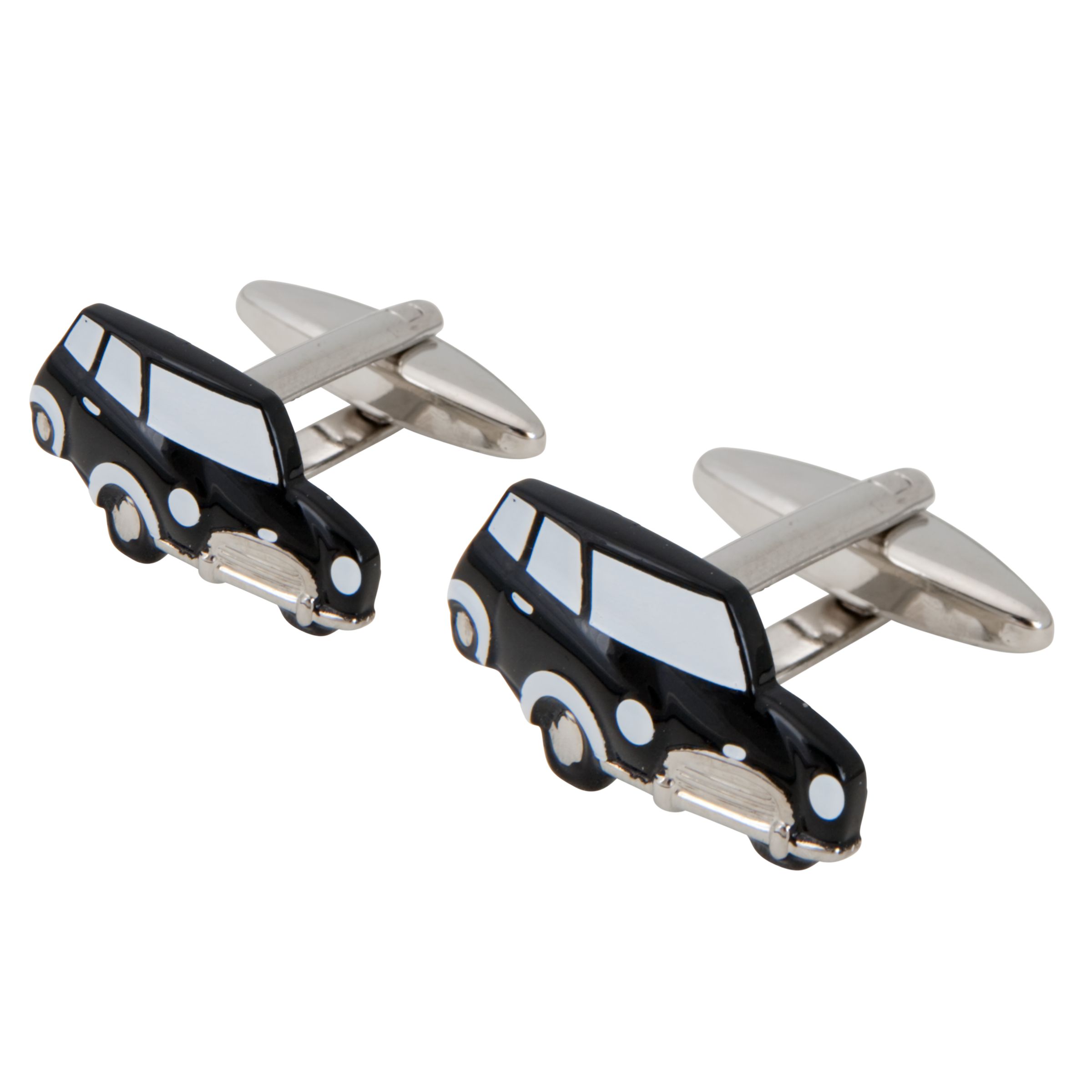 John Lewis Men Novelty Car Cufflinks, Black