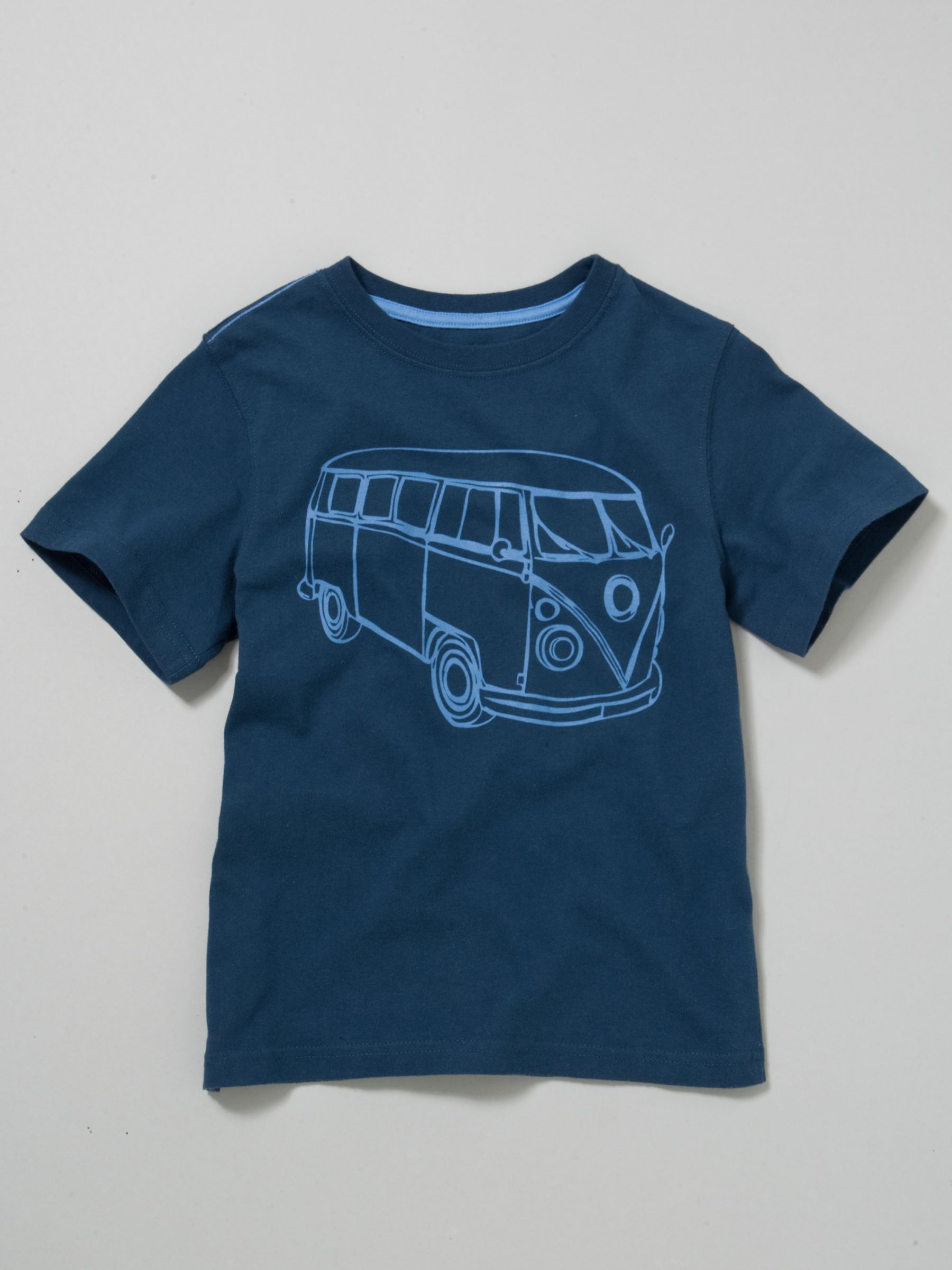 John Lewis Boy Camper Van T-Shirt, Blue