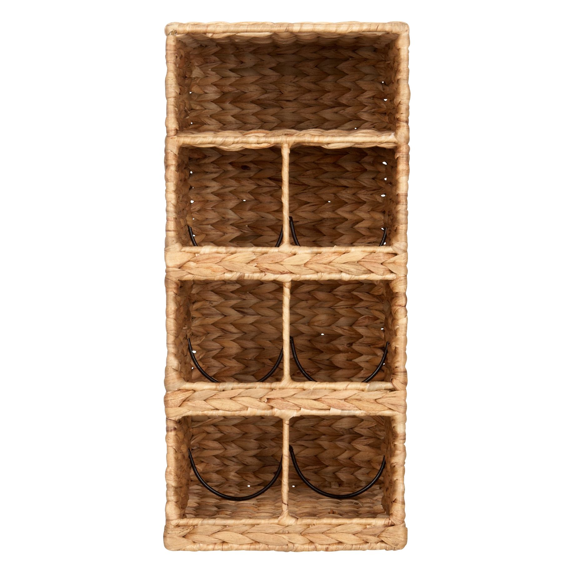 Water Hyacinth Wine Rack, 6 Bottles
