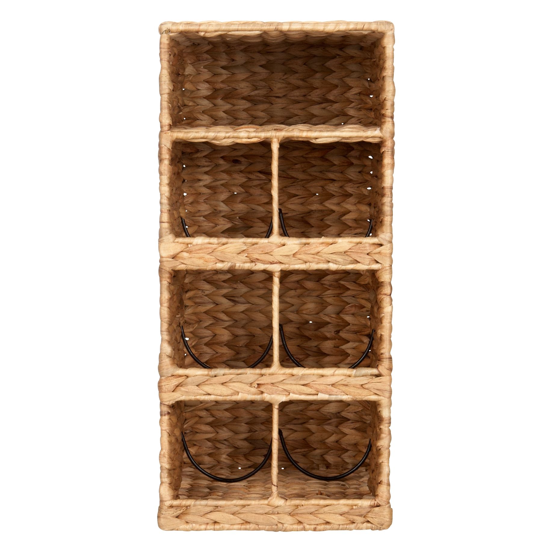 Water Hyacinth Wine Rack, 6 Bottles