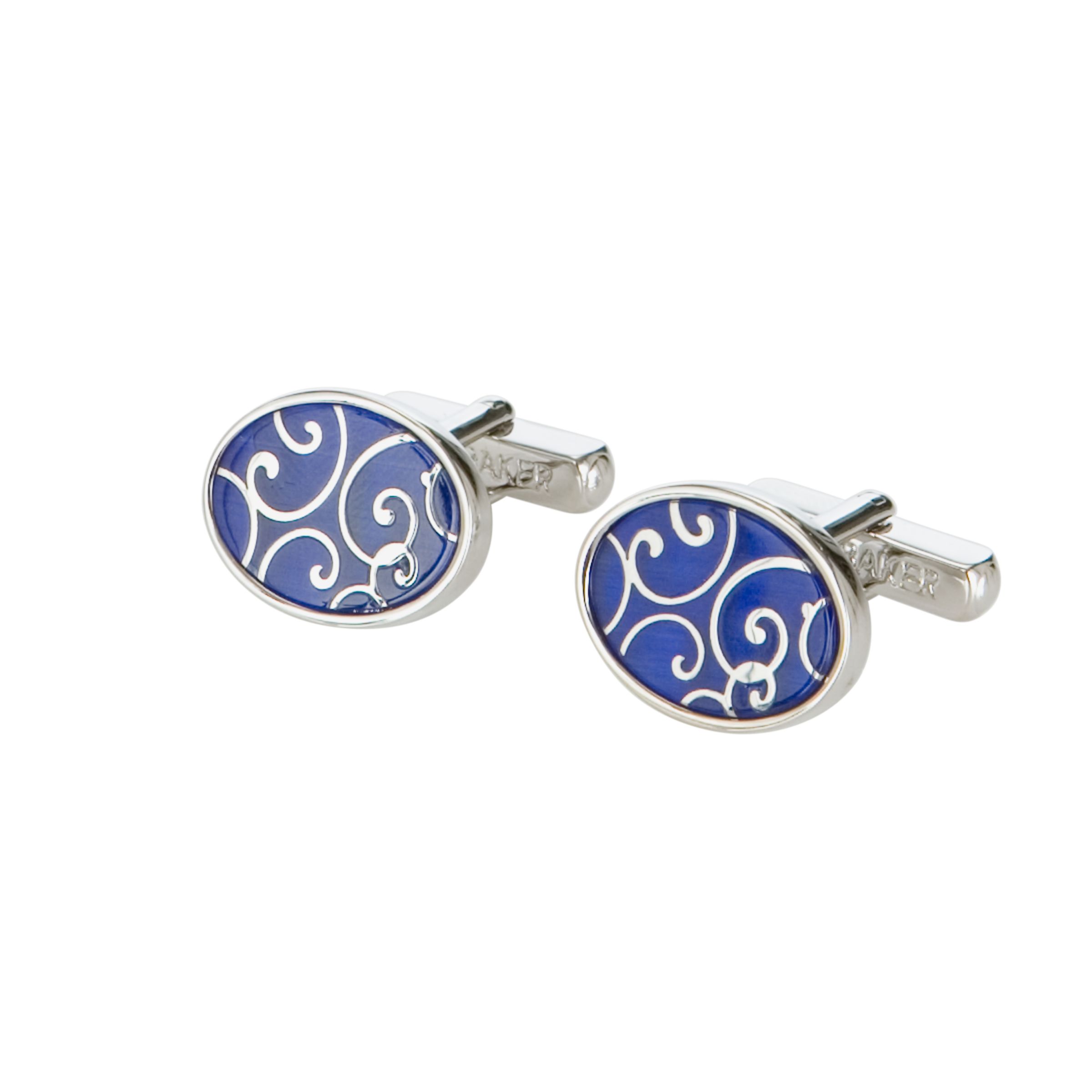 Ted Baker Fastt Cats Eye Cufflinks, Blue