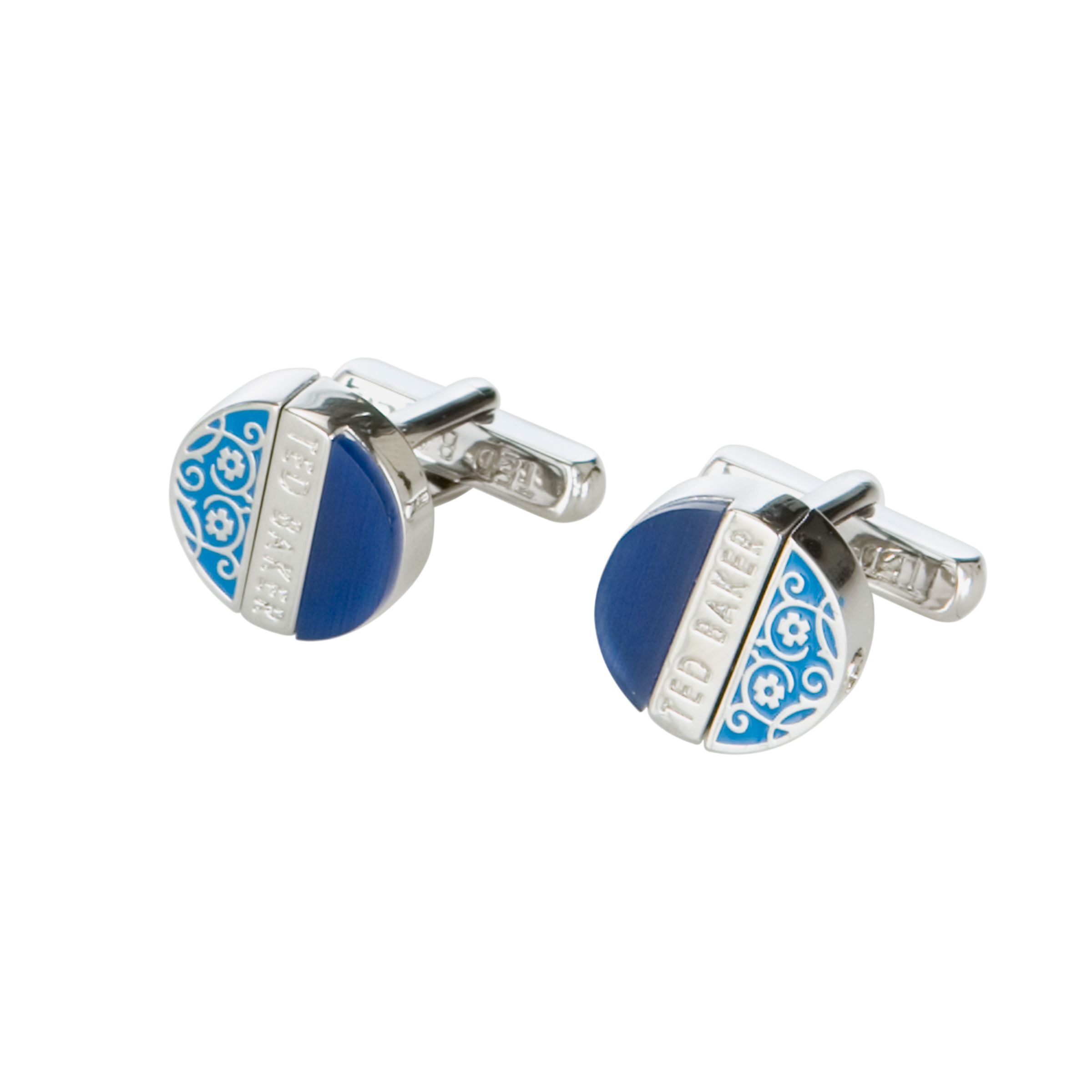 Ted Baker Mylta Cats Eye Cufflinks, Blue