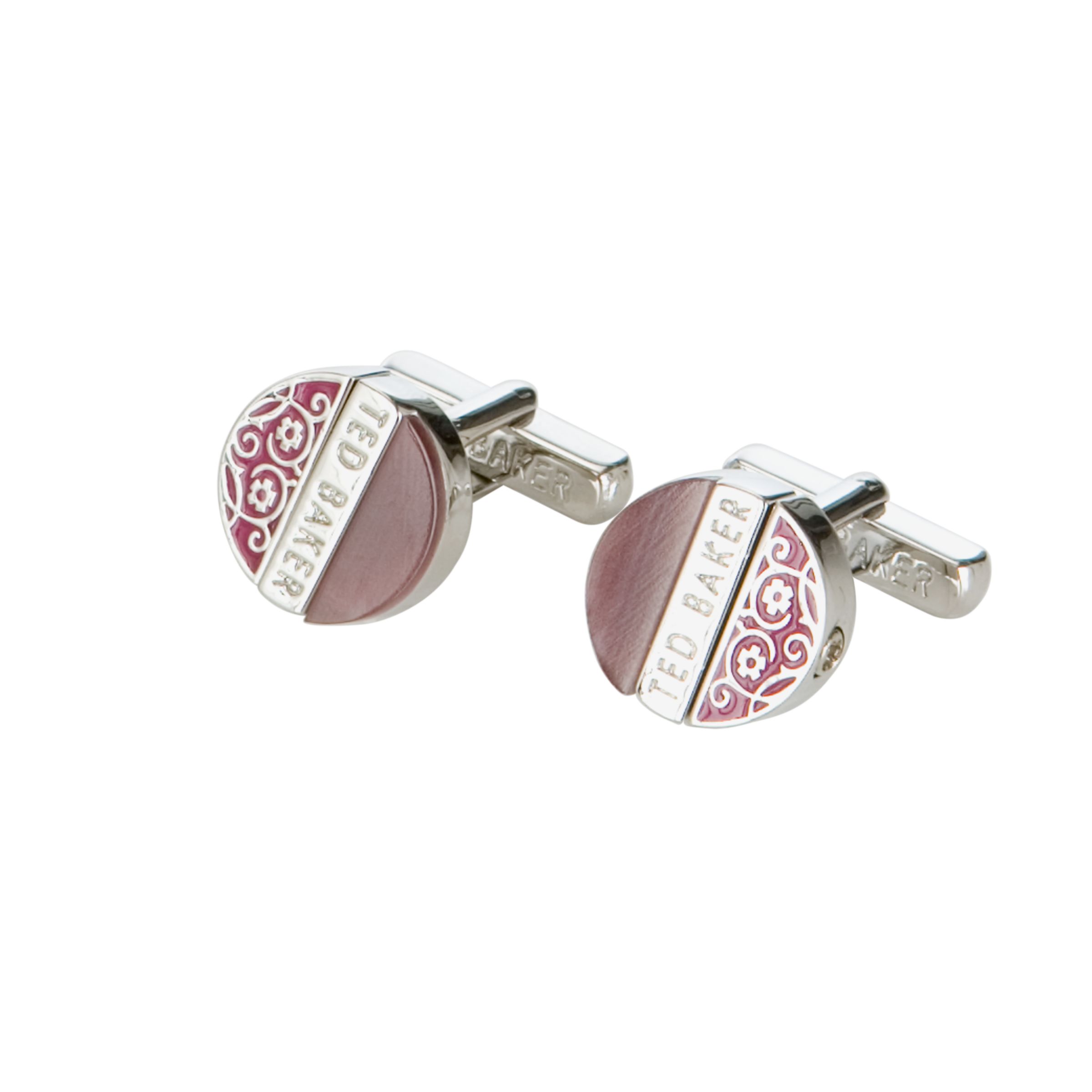 Mylta Cats Eye Cufflinks, Purple