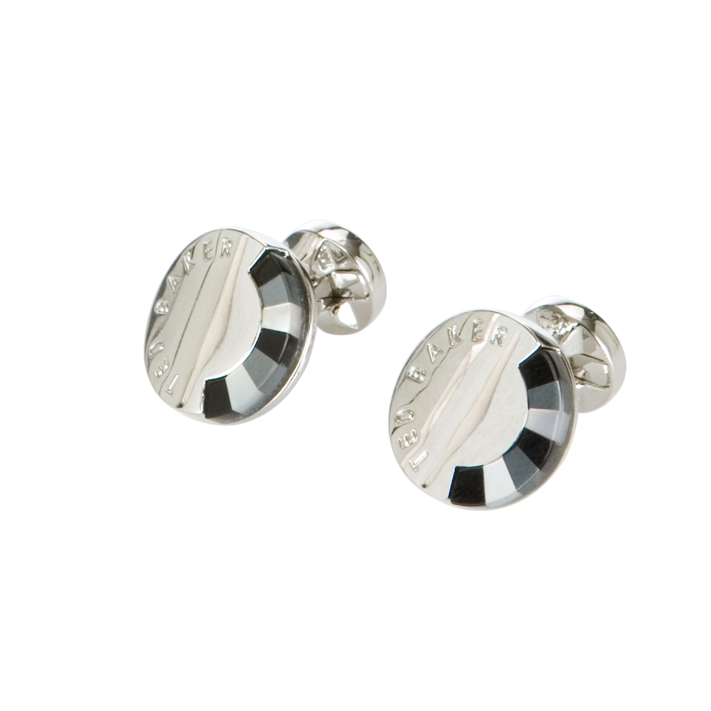 Ted Baker Kishna Circular Cufflinks, Black