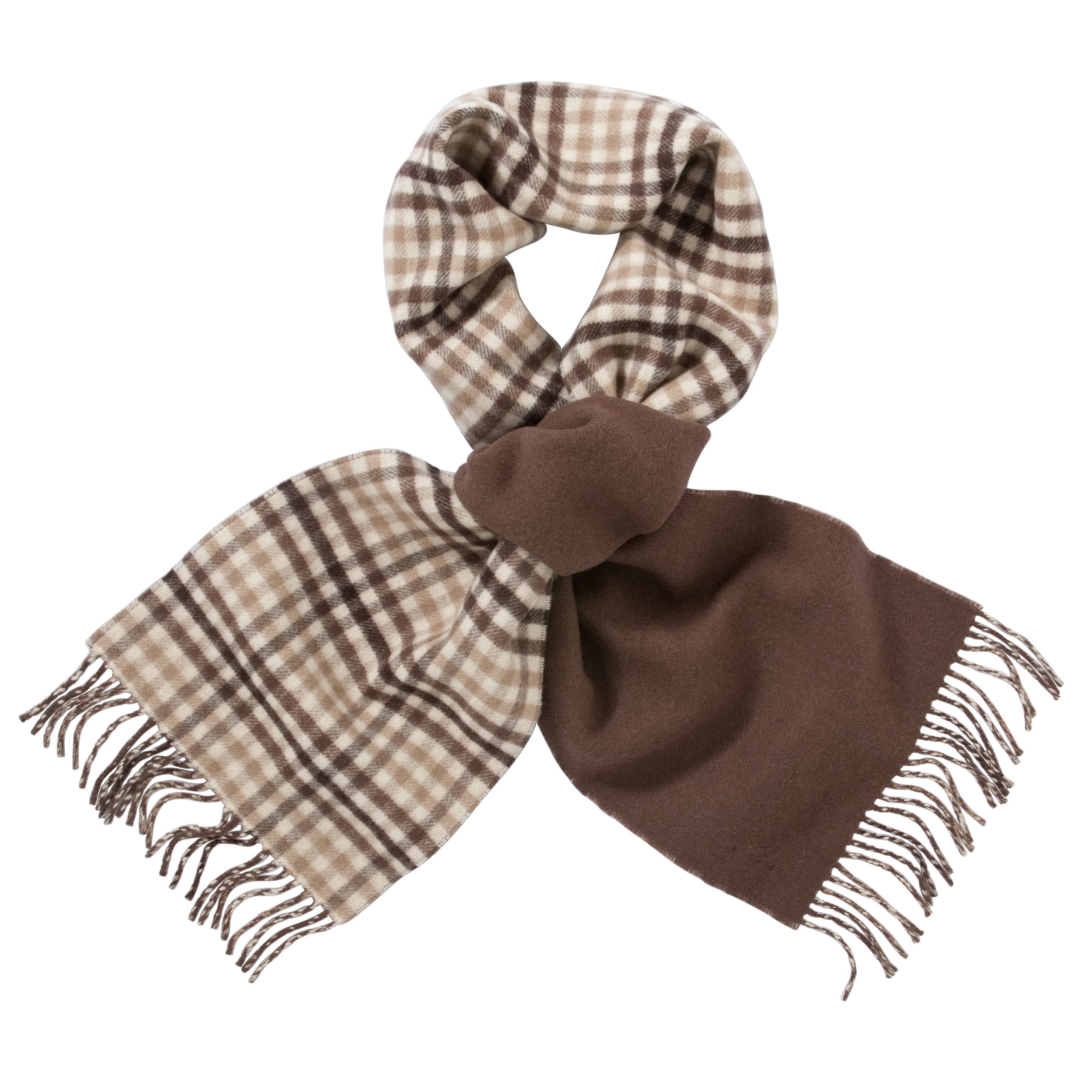 Barbour Reversible Scarf, Chocolate