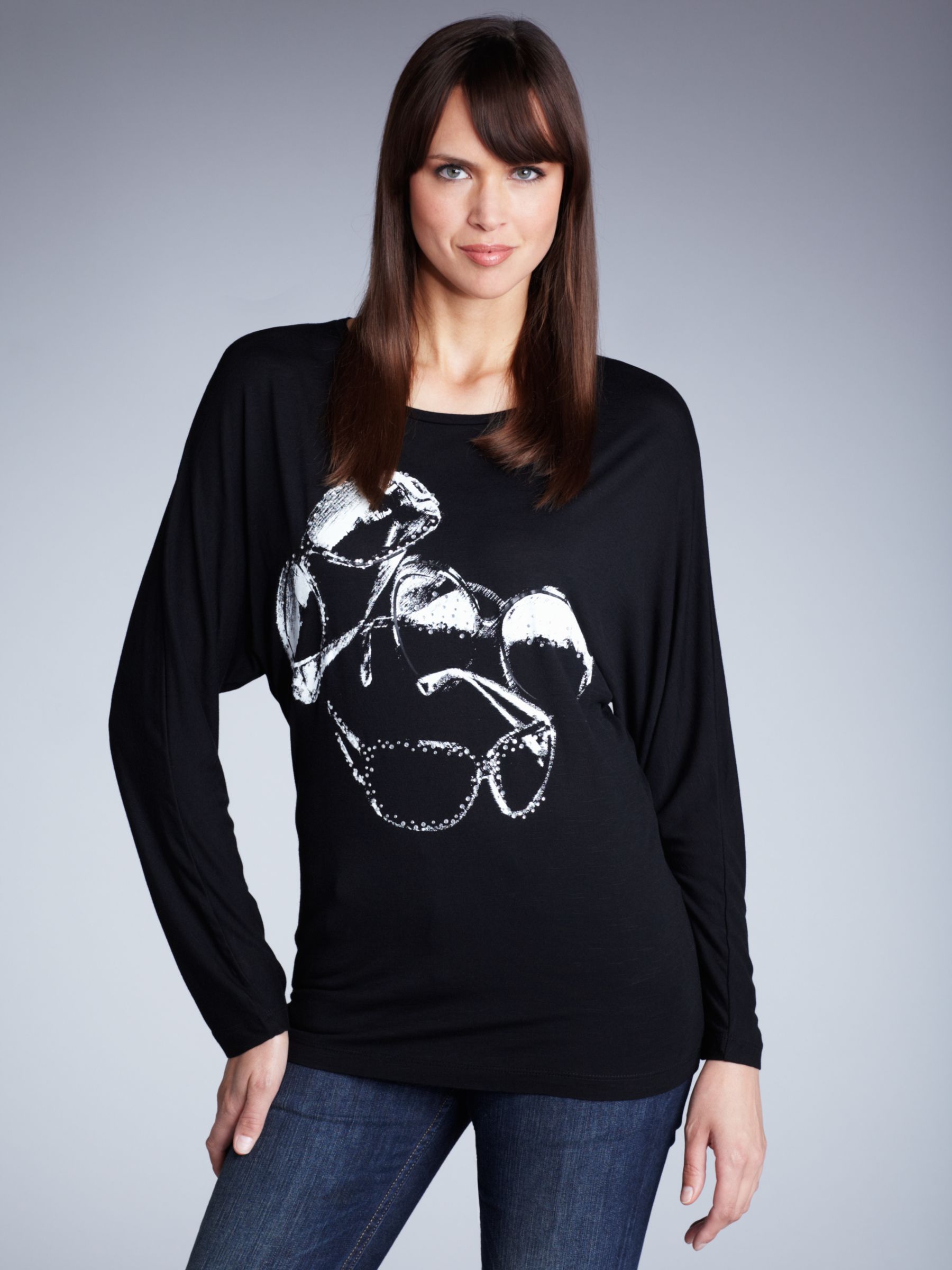 Betty Barclay Sunglasses Print Batwing T-Shirt,