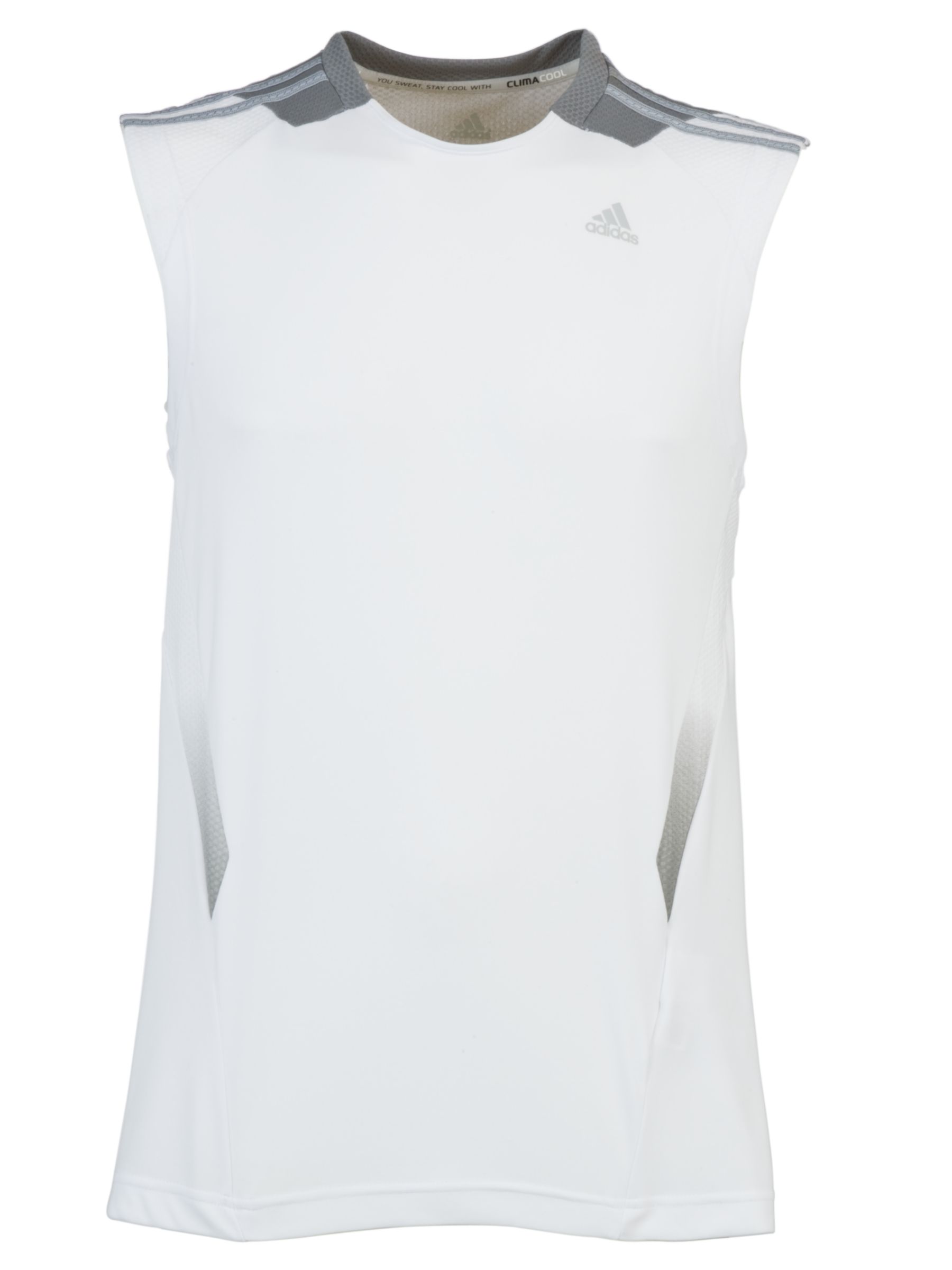 Adidas Clima365 Sleeveless T-Shirt, White/Shift