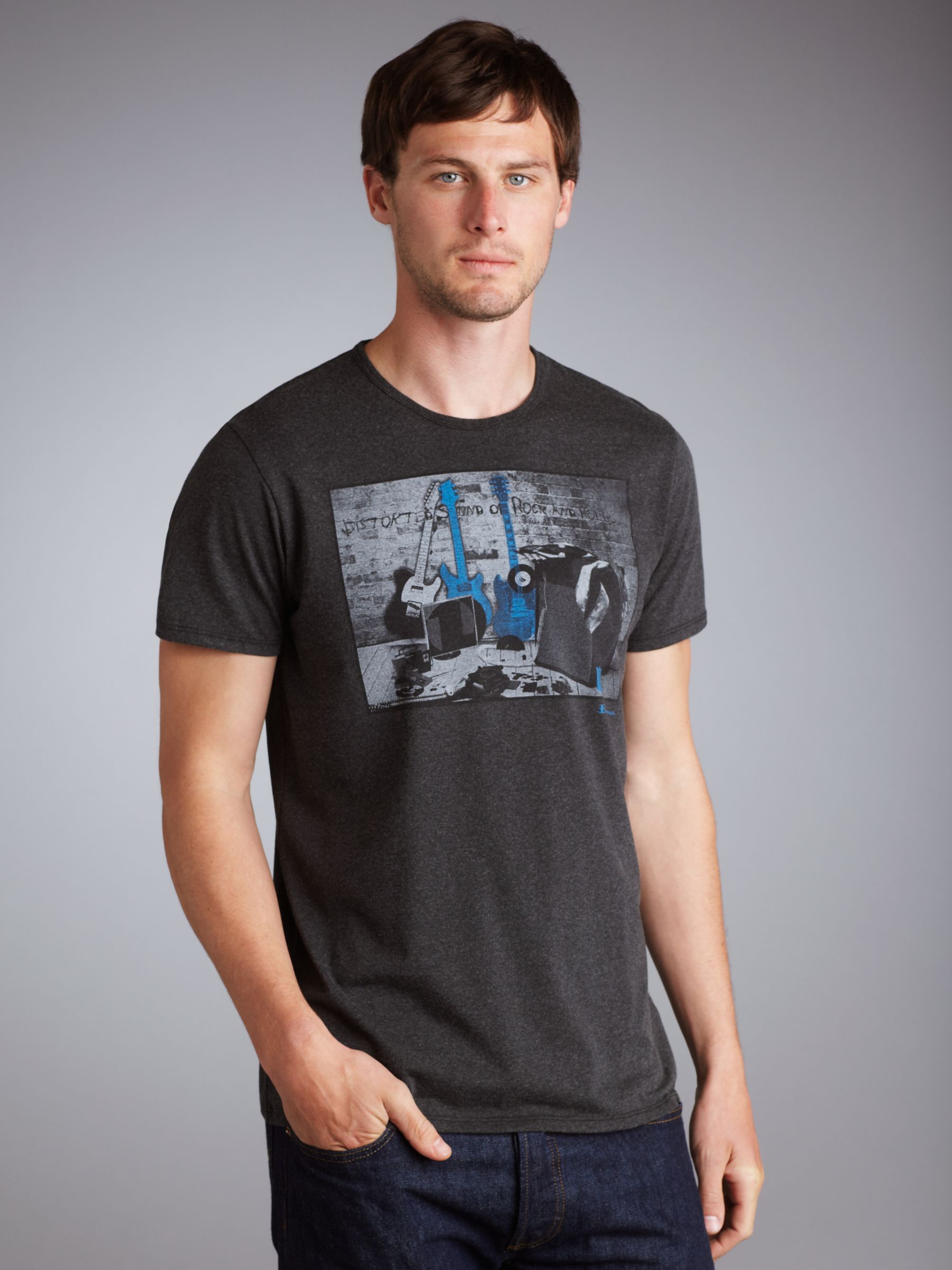 Rock T-Shirt, Grey marl