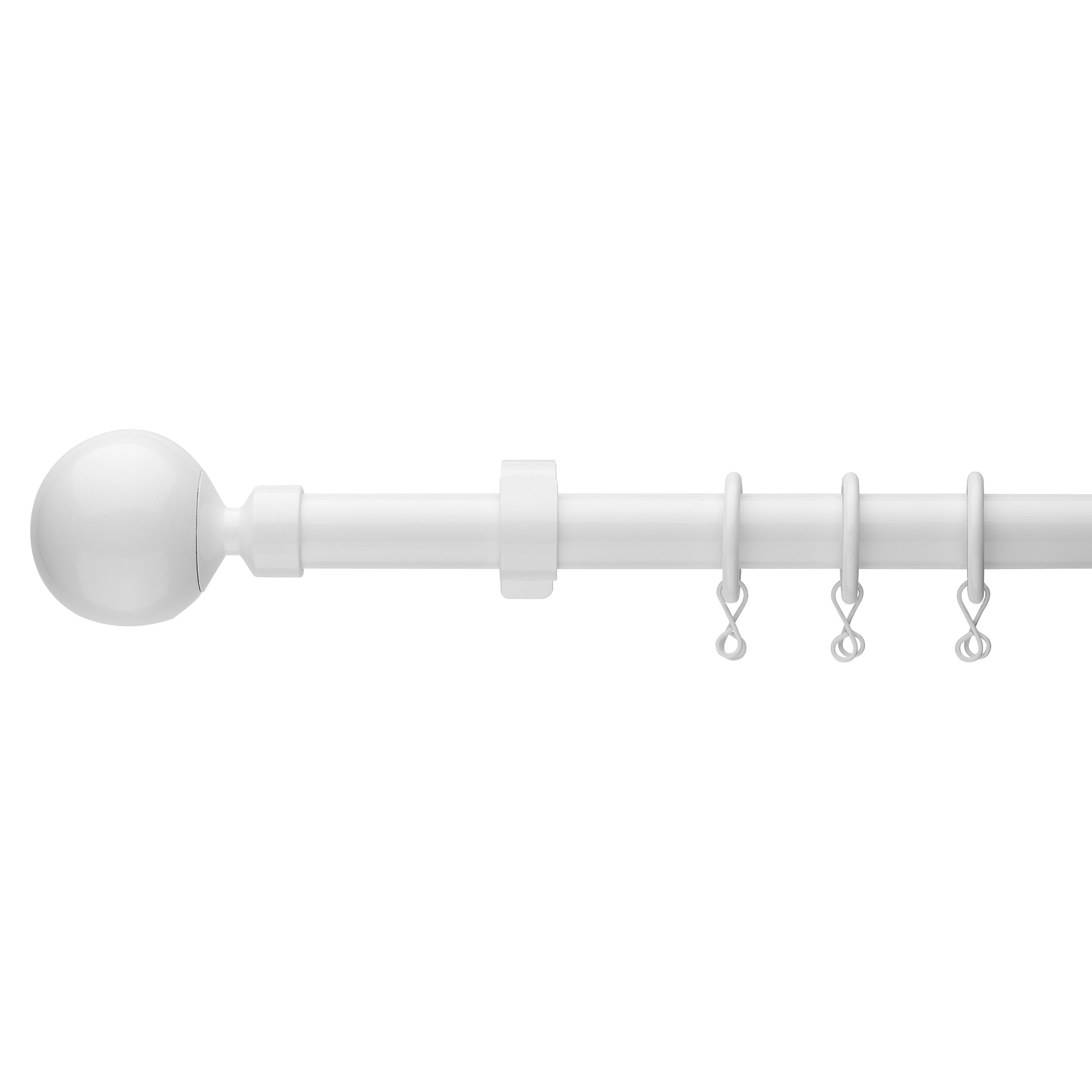 Black  White Curtains  Bedroom on Buy Little Home At John Lewis Extendable Curtain Pole Kits  White