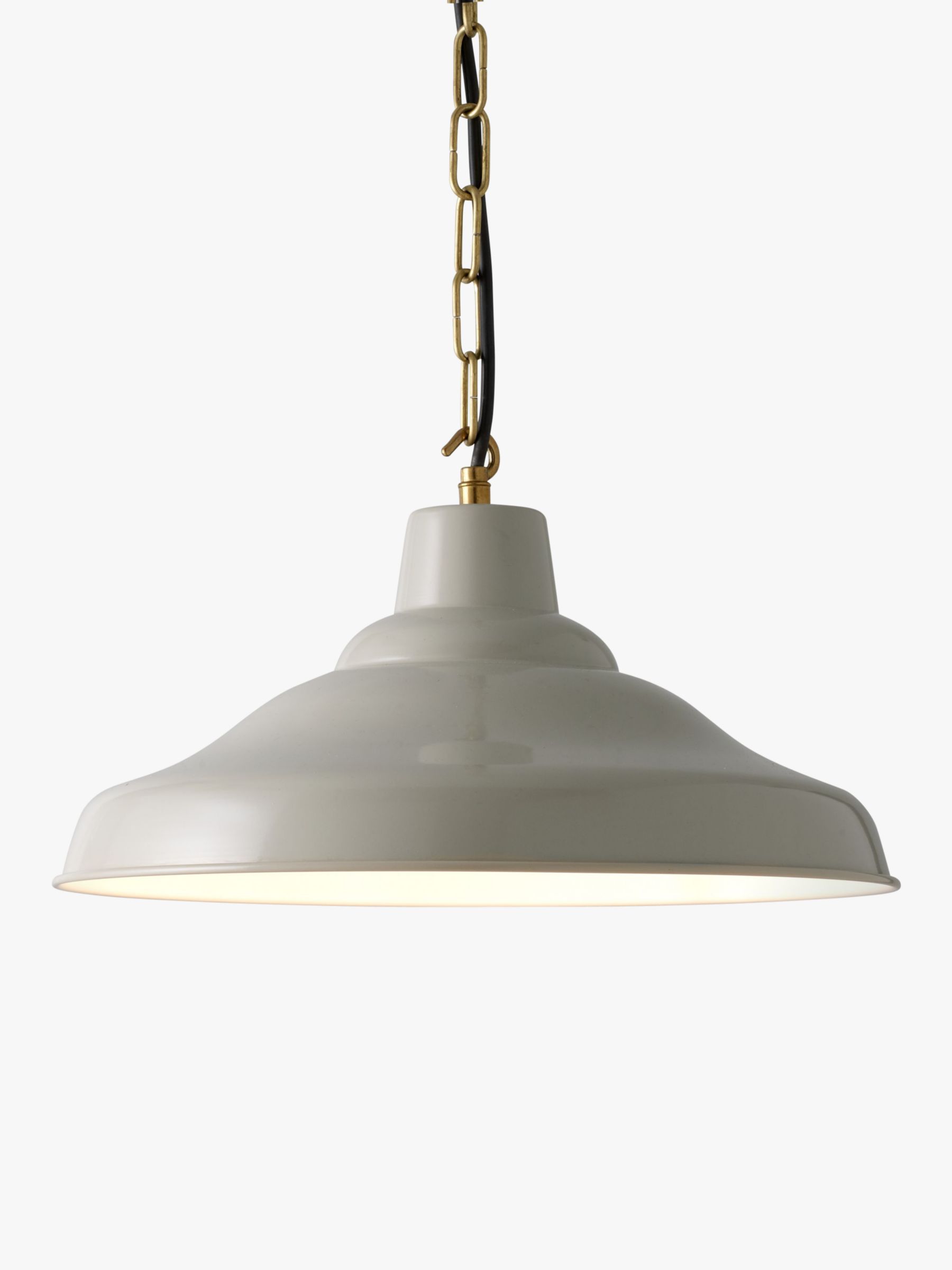 Davey Factory Ceiling Light, Putty