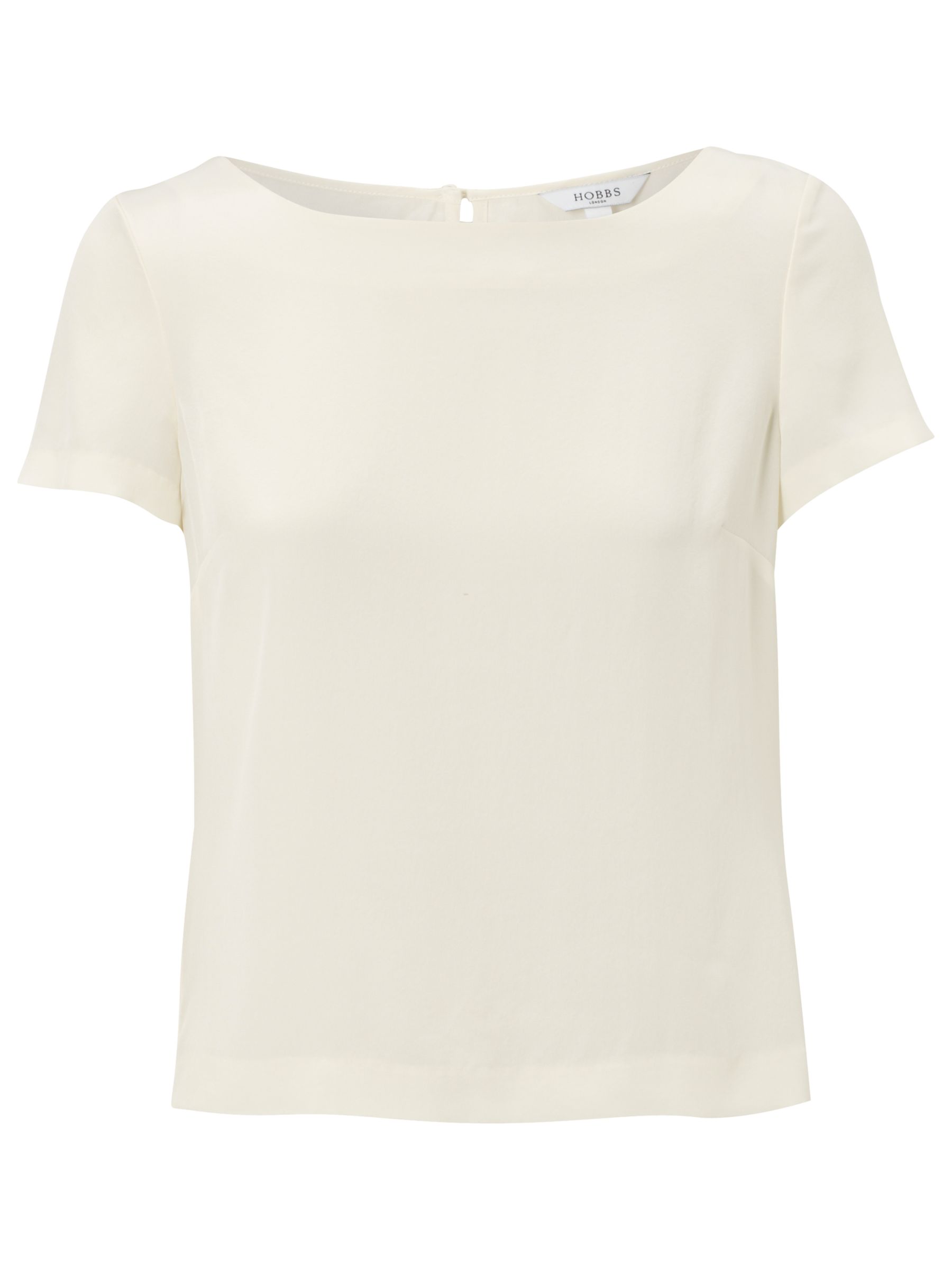 Hobbs Silk Bloom Blouse, Parchment