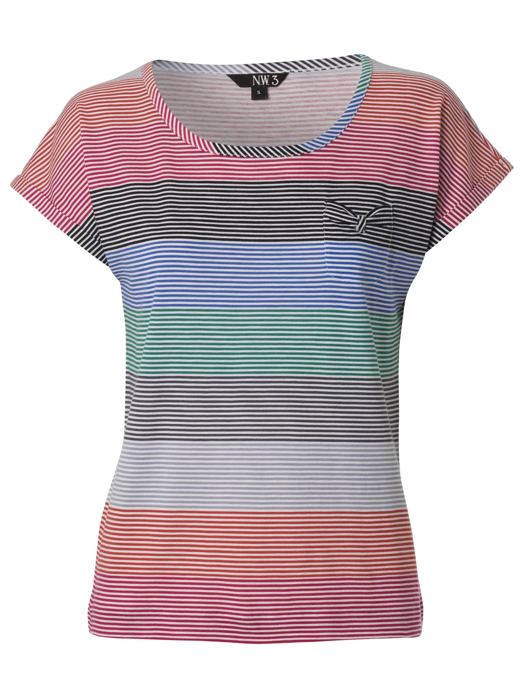 NW3 Ticking Stripe T-Shirt, Chalk