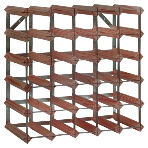 Winestak 30 Bottle Wine Rack, Dark Wood and