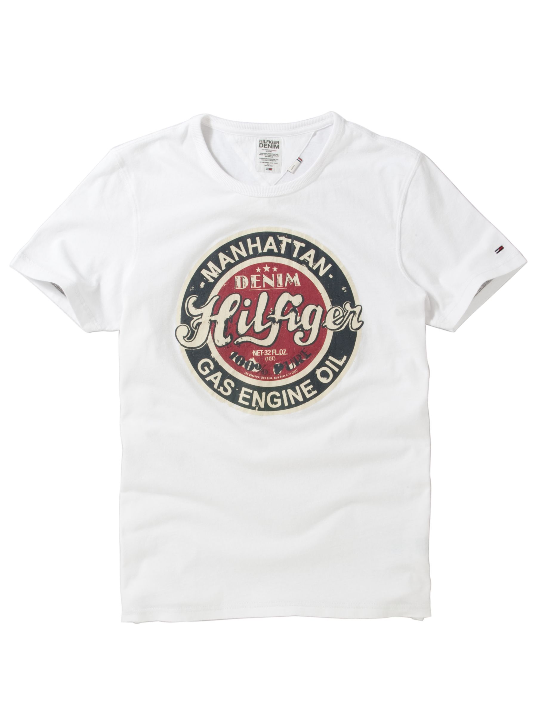 Hilfiger Denim Felix Circle Print T-Shirt, White