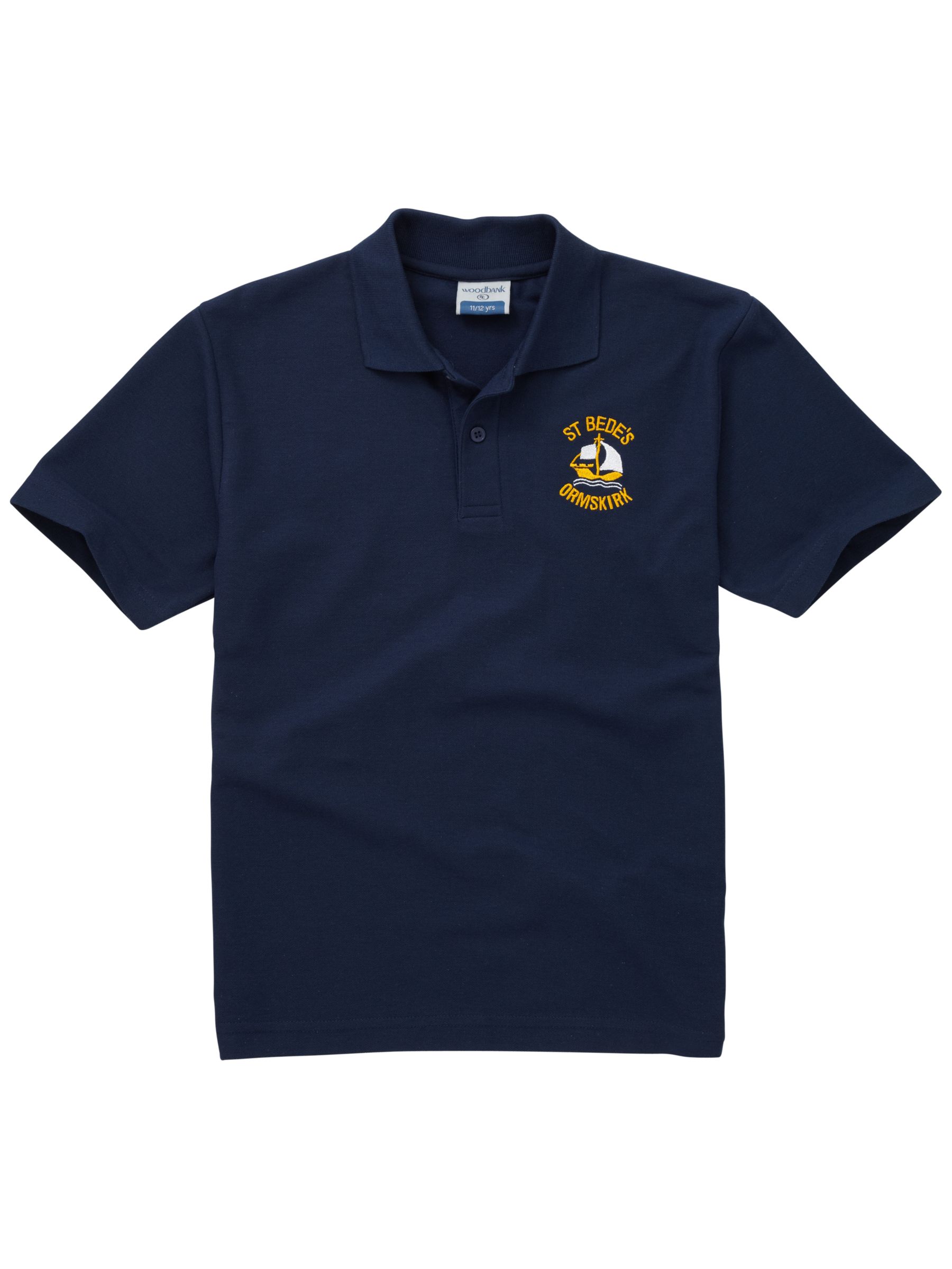 St Bede's Catholic High School Unisex Years 7-9 Sports Polo Shirt, Navy