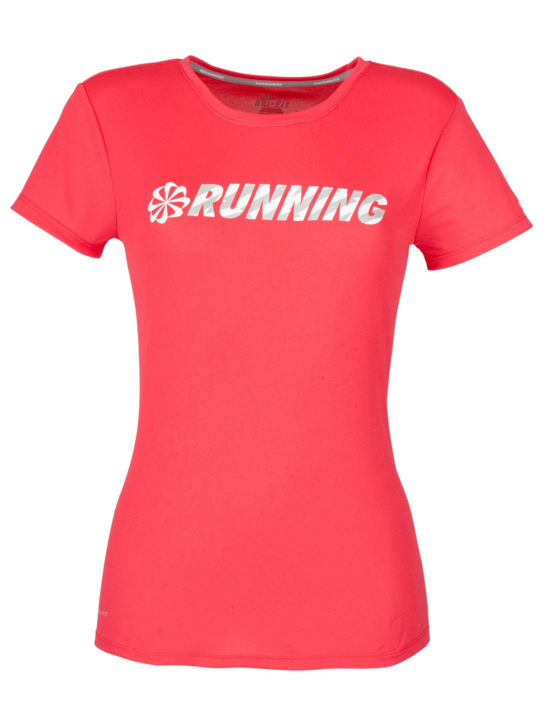 Nike Challenger Run Graphic T-Shirt, Scarlet Fire