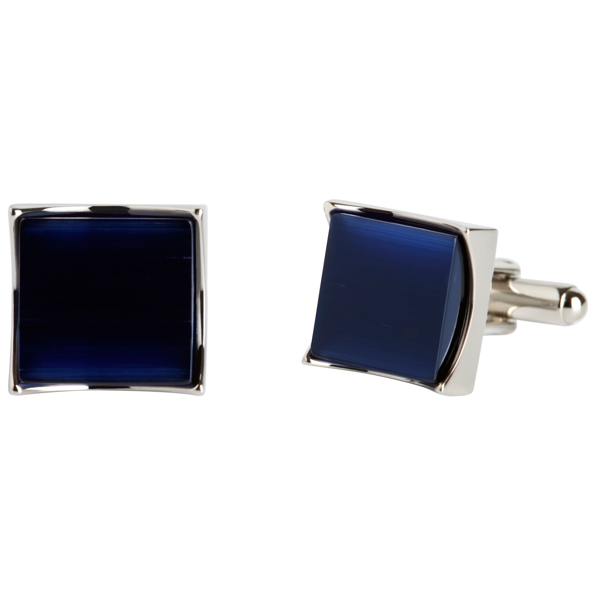 Square Cradle Cufflinks, Blue