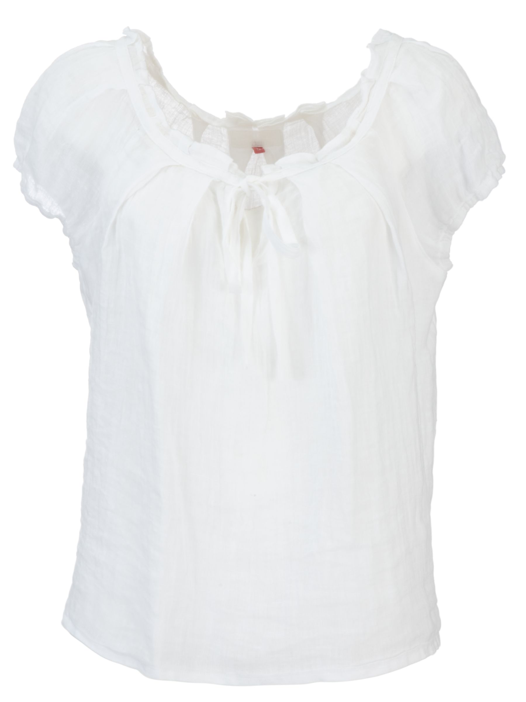 John Lewis Women Gauze Blouse, White