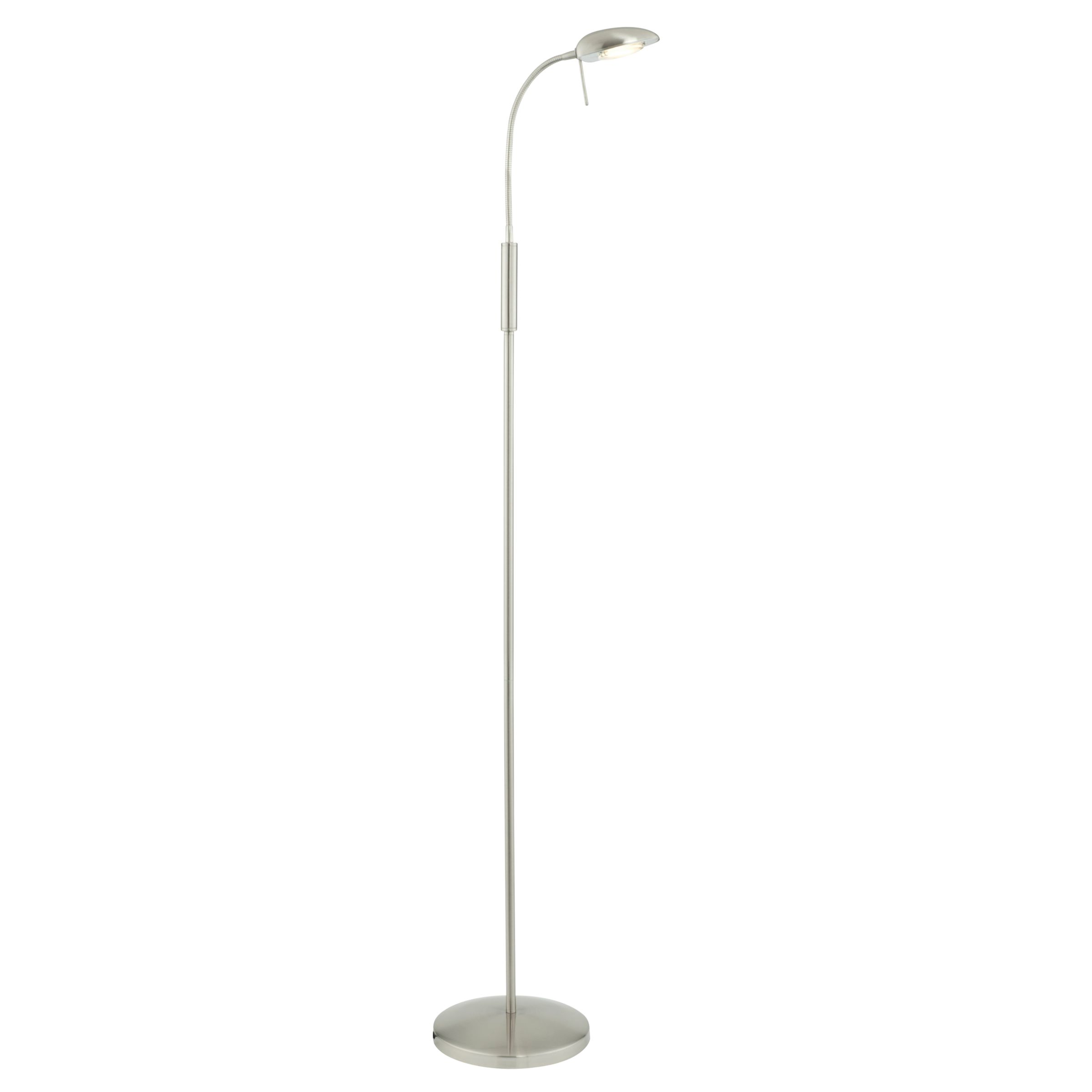 John Lewis Tumba Floor Lamp, Brushed Chrome