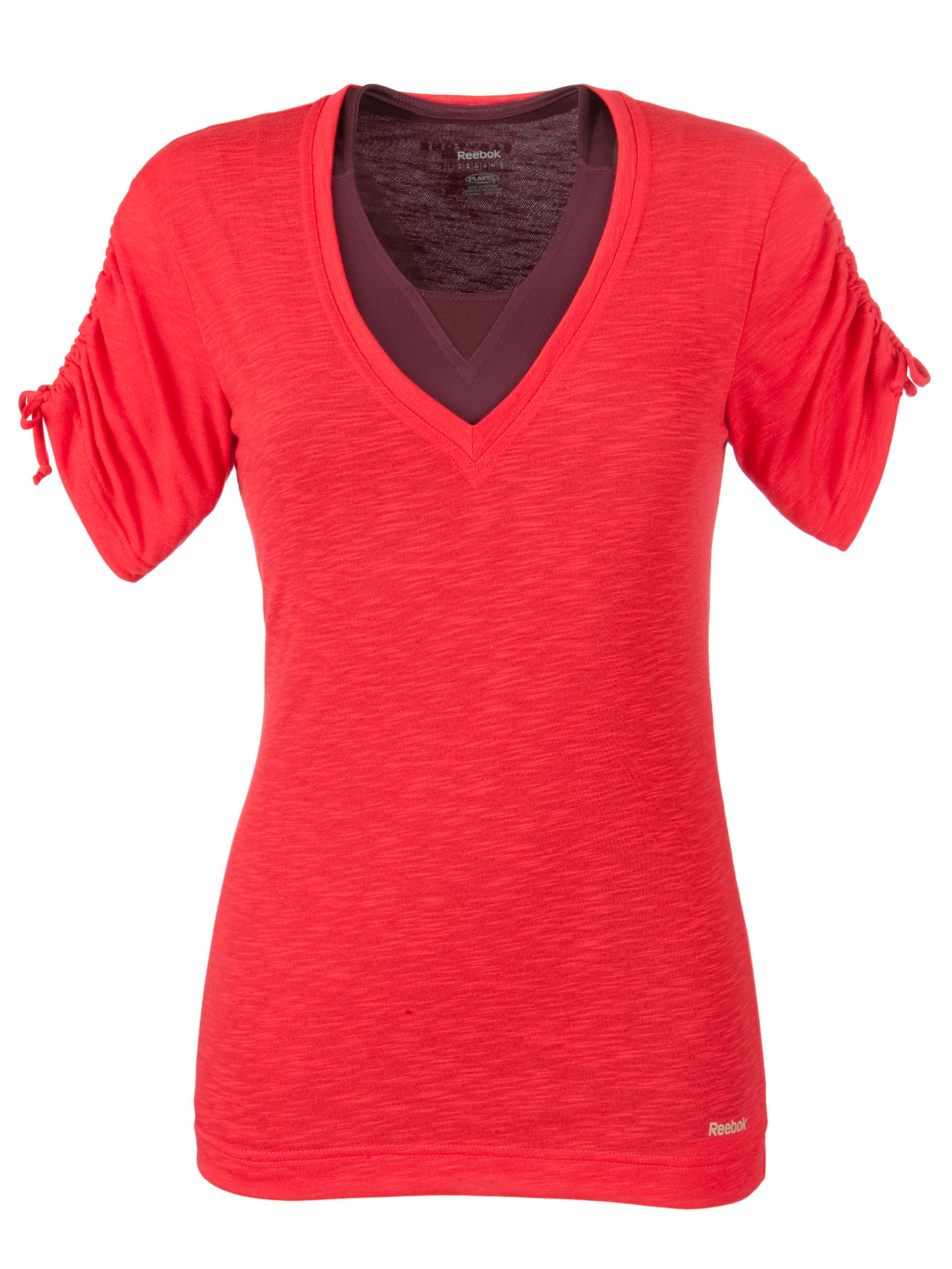 Reebok Easytone Double Layer T-Shirt, Redtastic