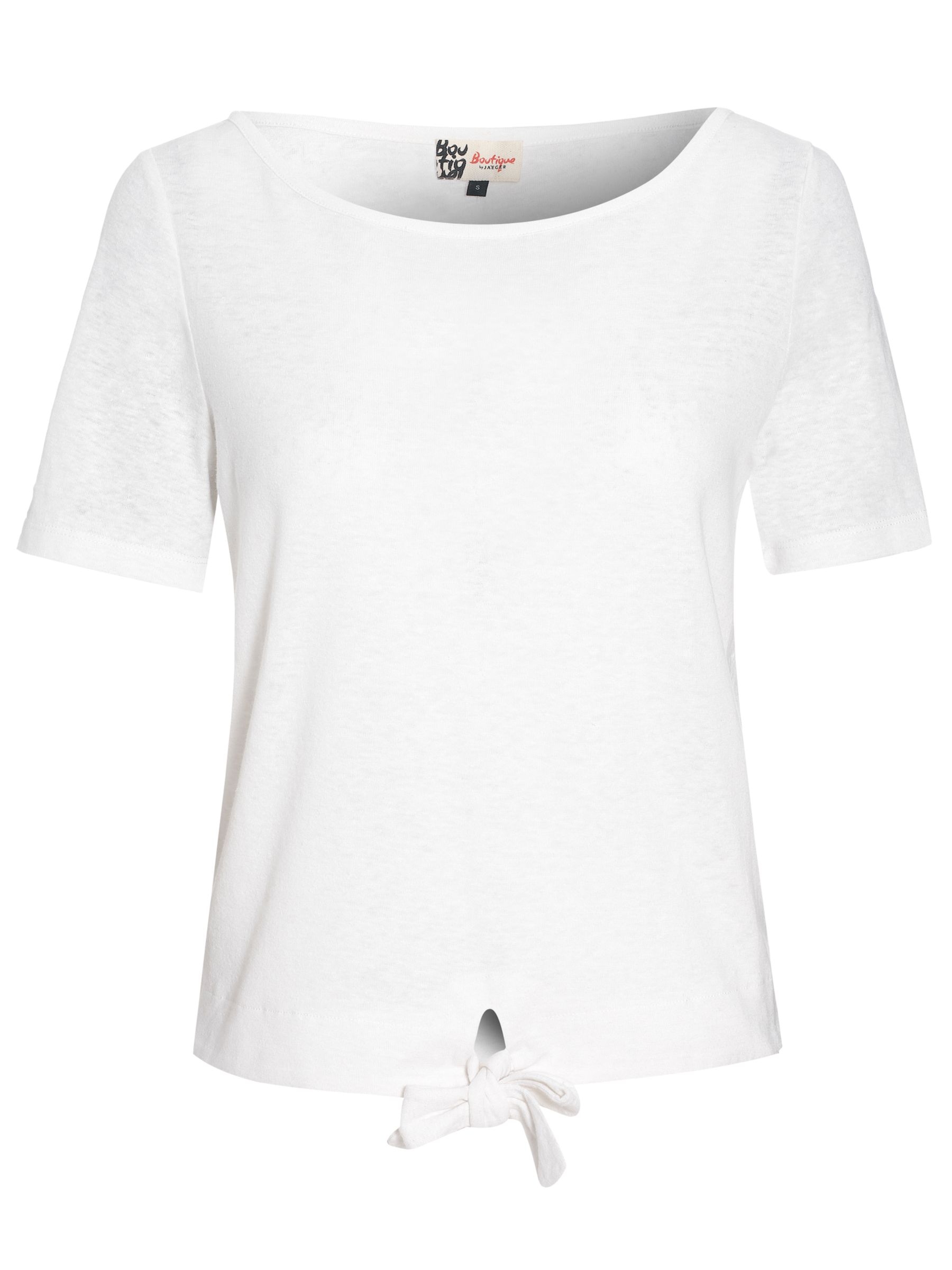 Boutique by Jaeger Knotted T-Shirt, White