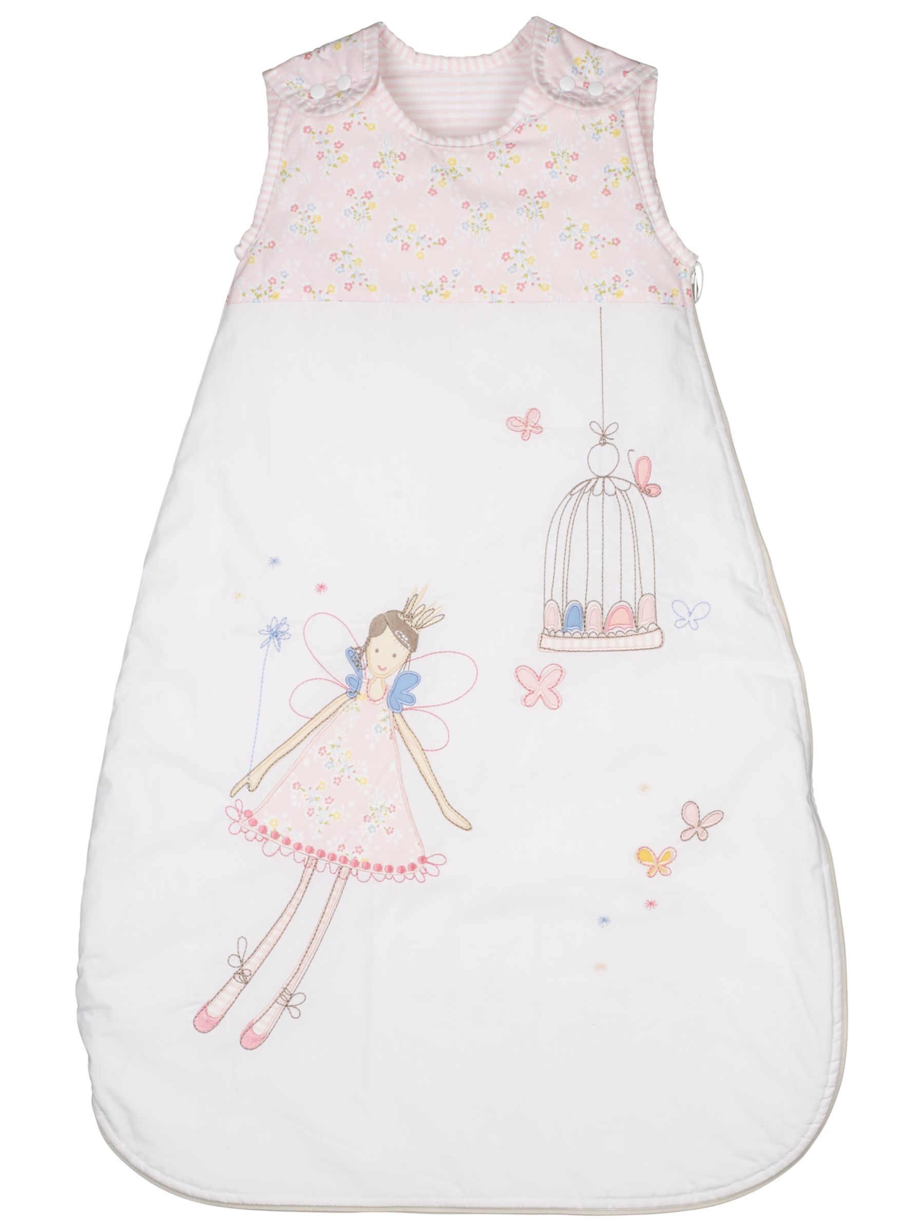 John Lewis Baby Fairy Sleeping Bag, 2.5 Tog, Pink