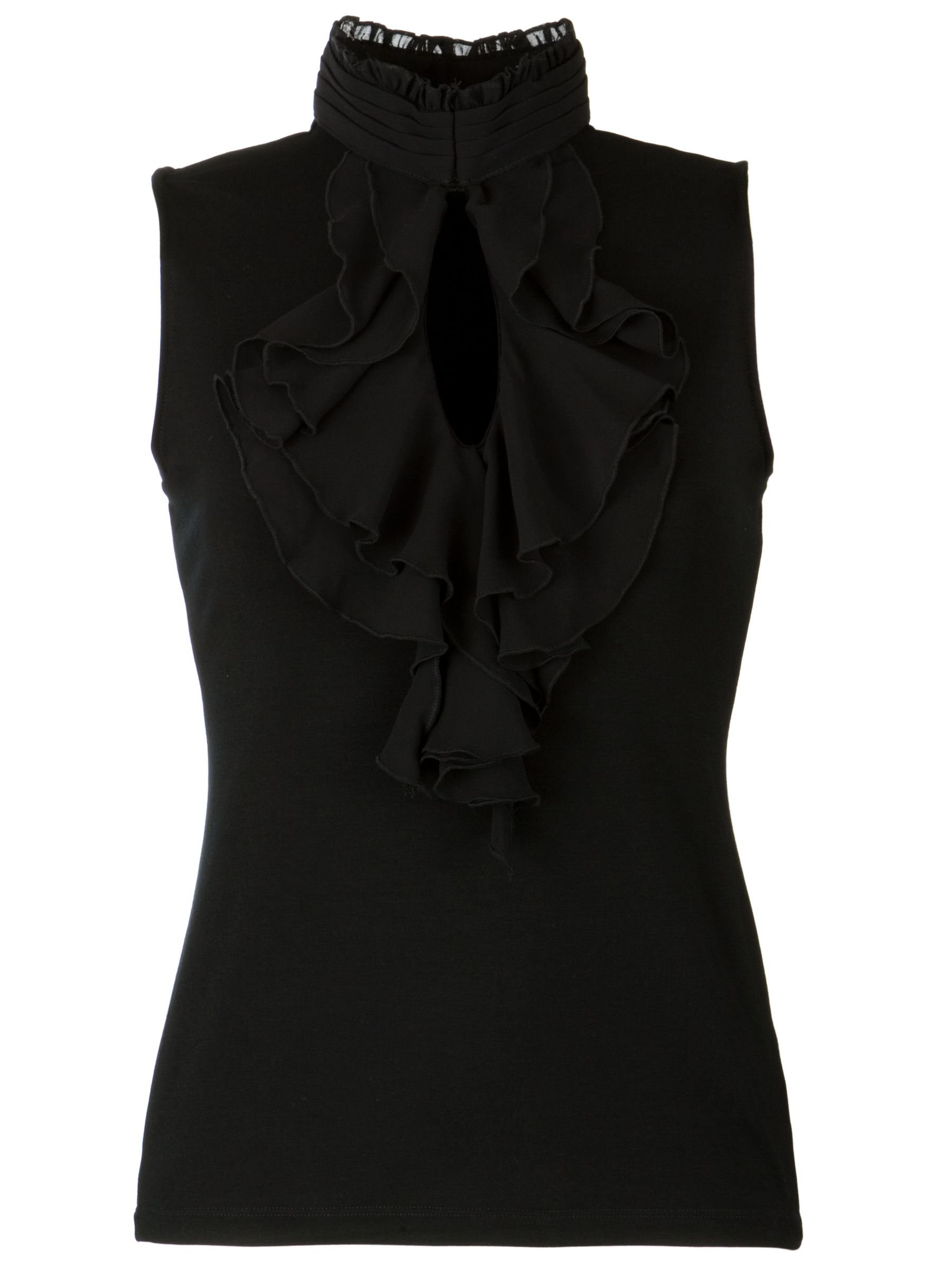 Emely Ruffled Blouse, Black