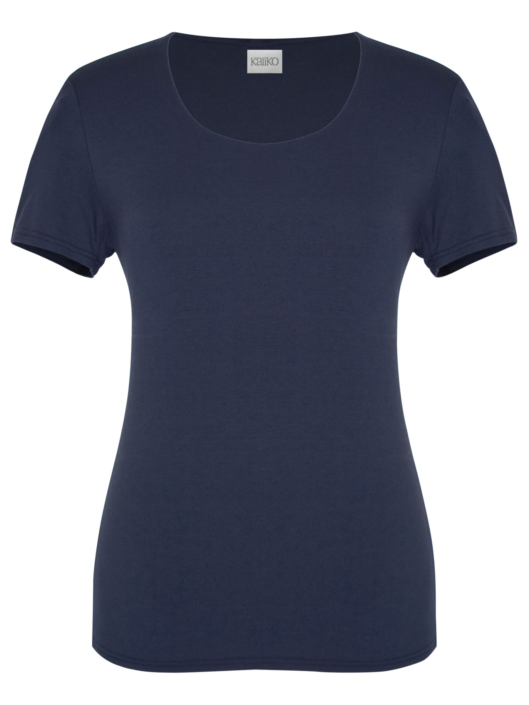 Scoop Neck T-Shirt, Navy