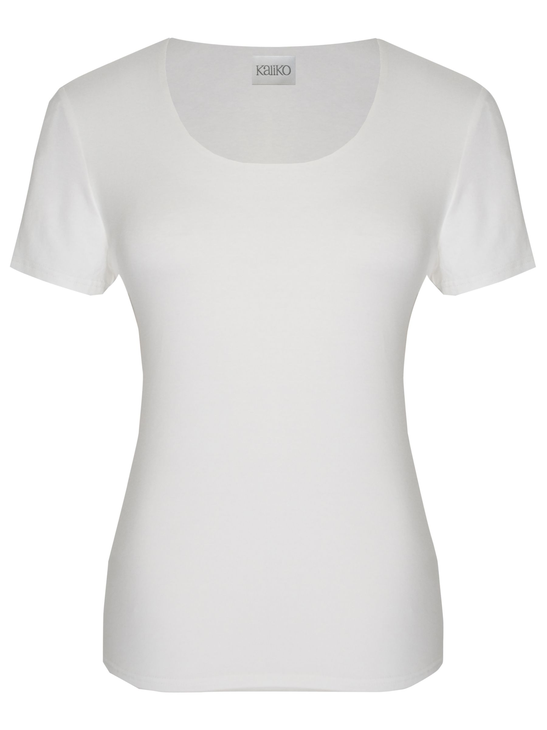 Scoop Neck T-Shirt, Ivory