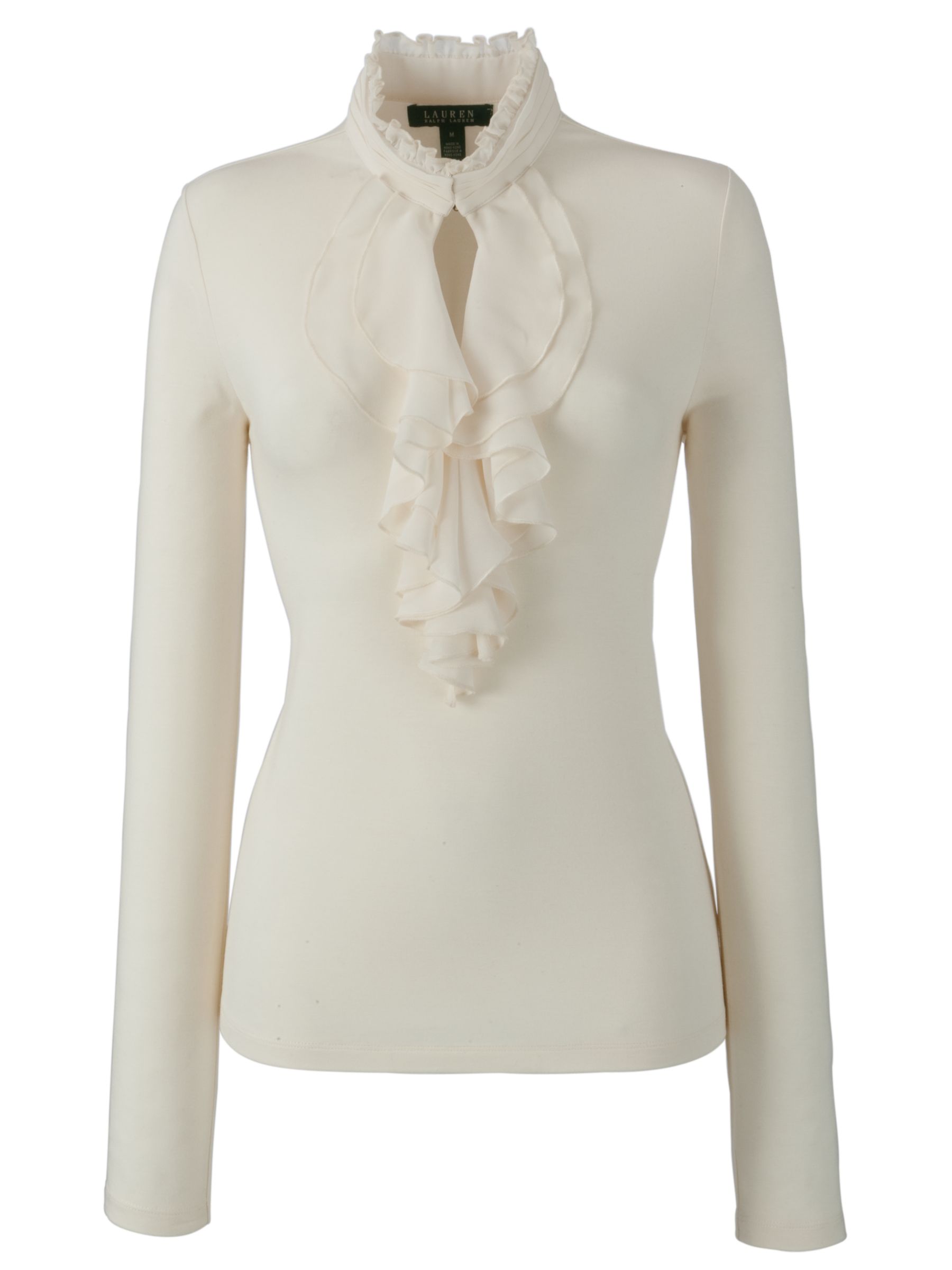 Emely Ruffled Blouse, Cream