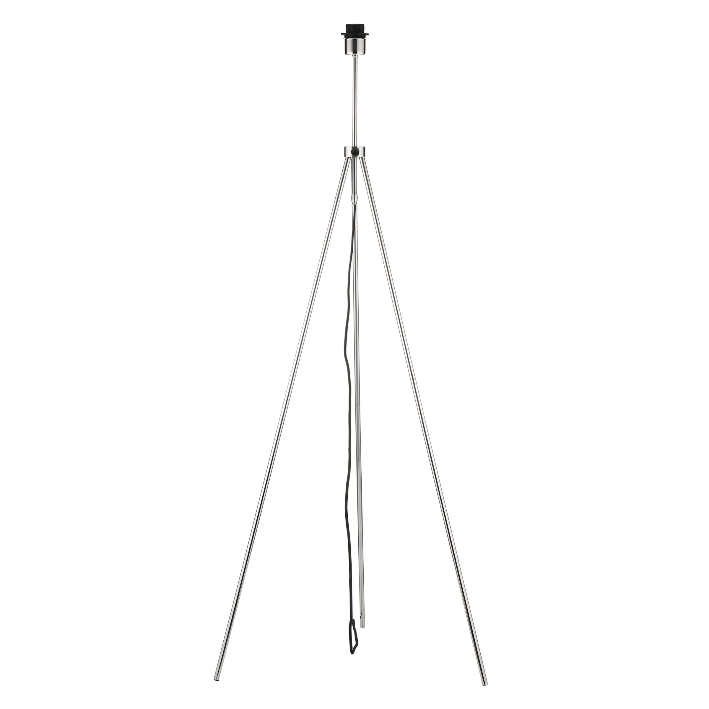 Chrome Tripod Floor Lamp Base