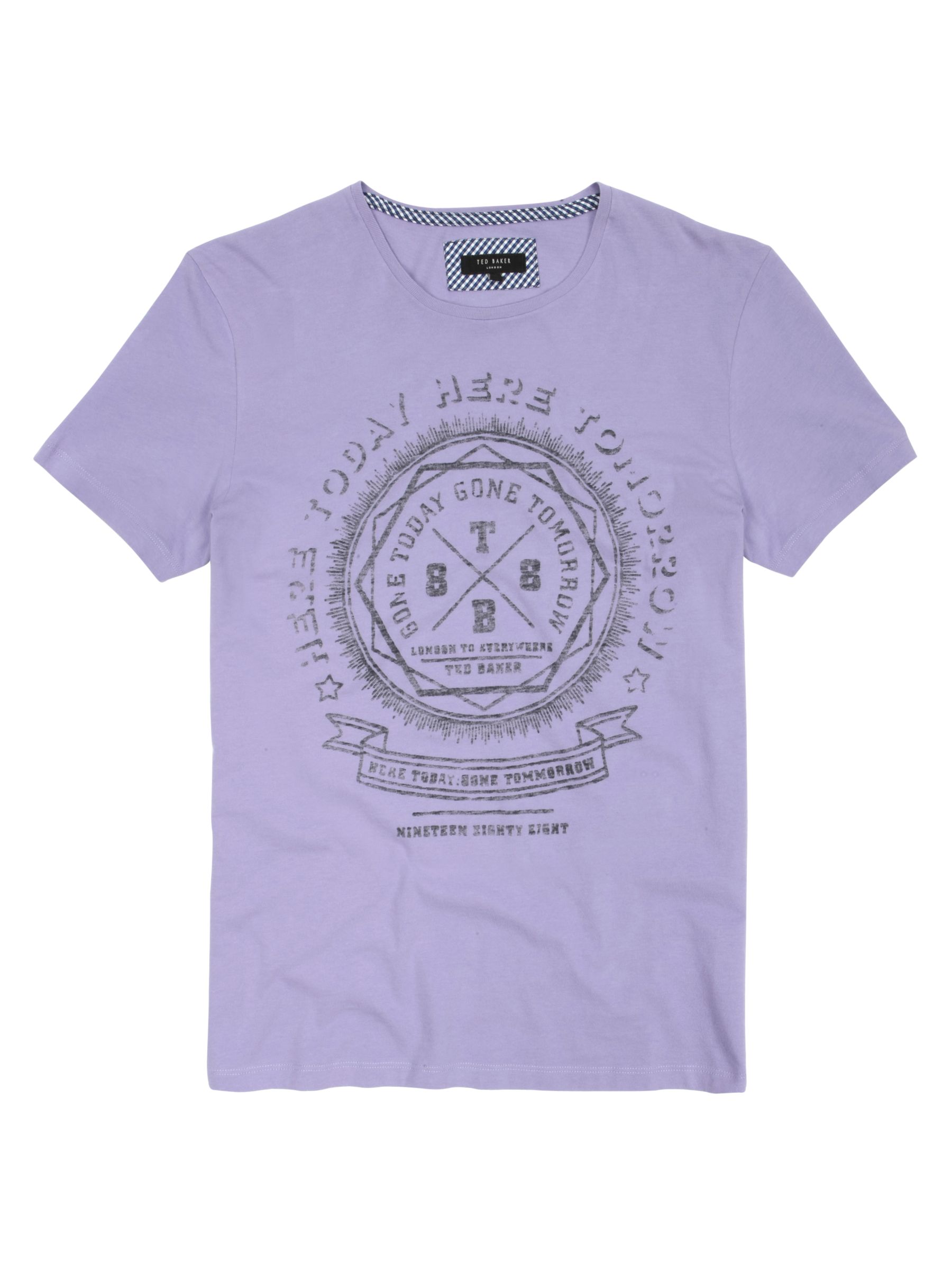 Ted Baker Circlon Printed Crew Neck T-Shirt, Lilac