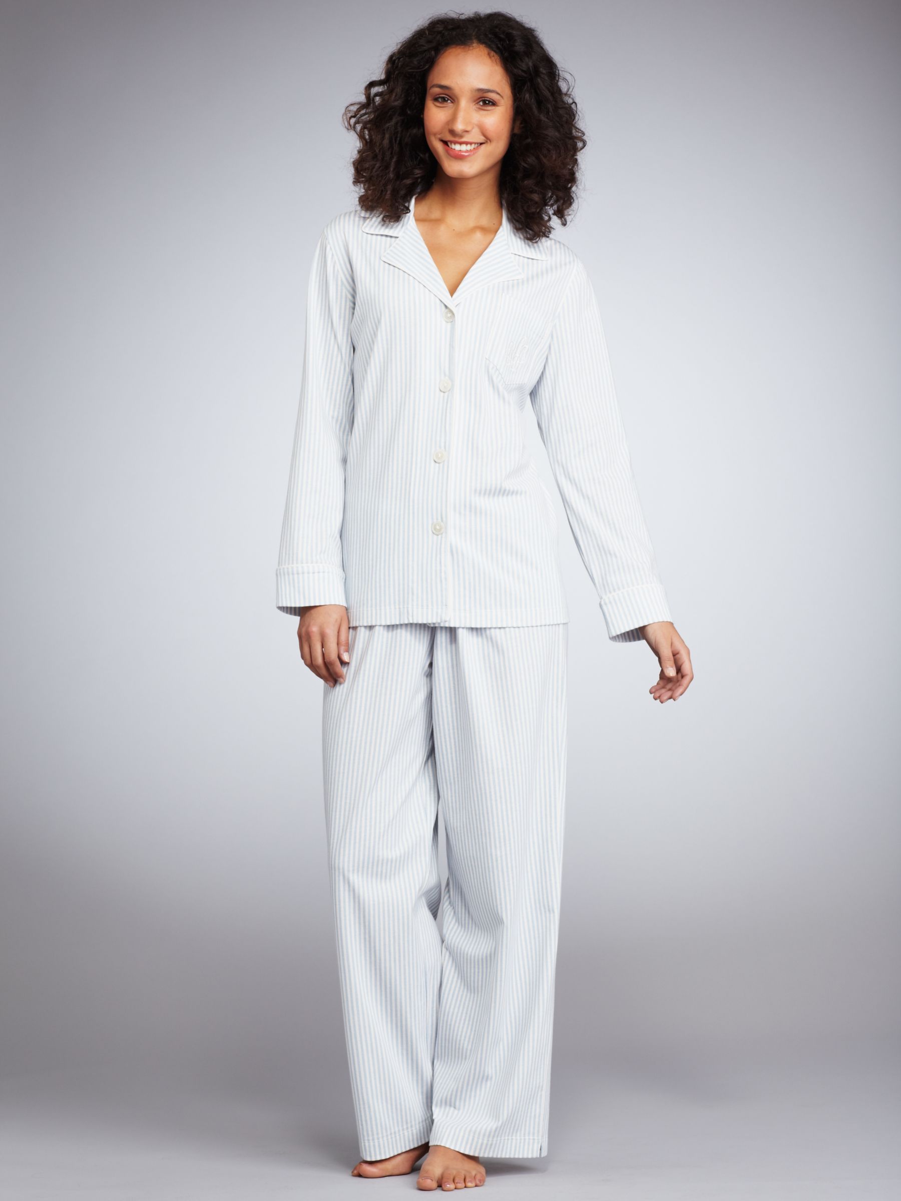 Lauren by Ralph Lauren Philiadelphia Pyjama Set Blue Stripe