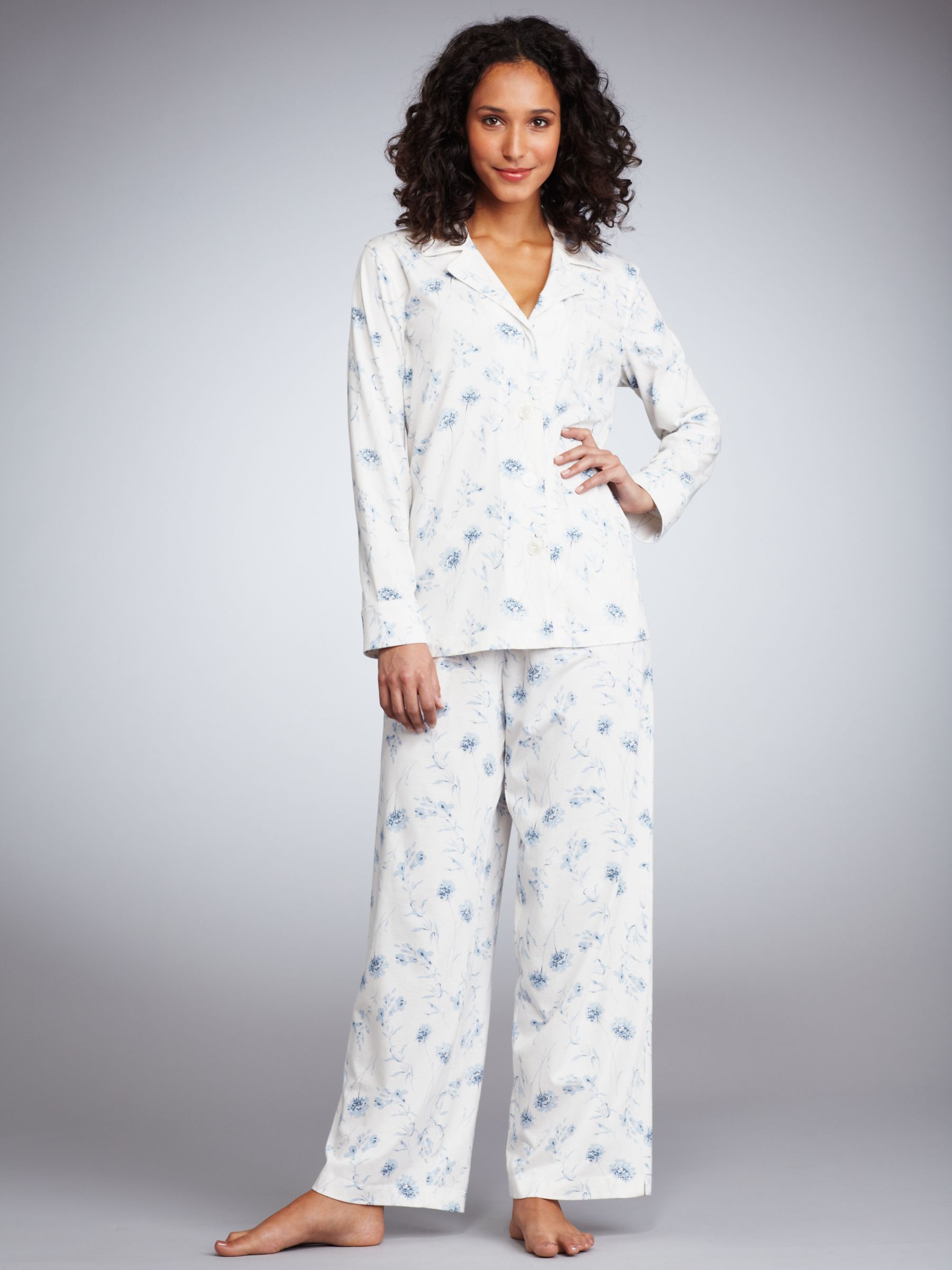 Lauren by Ralph Lauren Floral Pyjama Set Blue