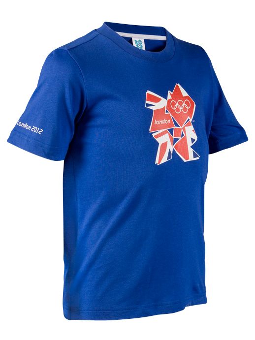 London 2012 Mens Union Jack T-Shirt, Blue