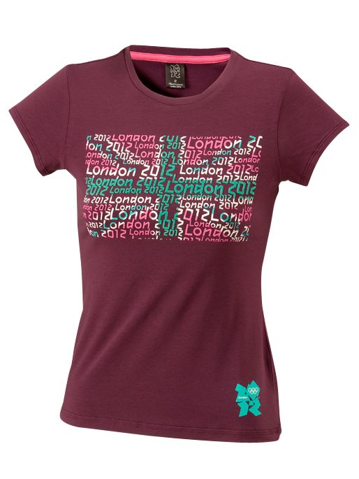 London 2012 Union Jack Flag Womens T-Shirt,