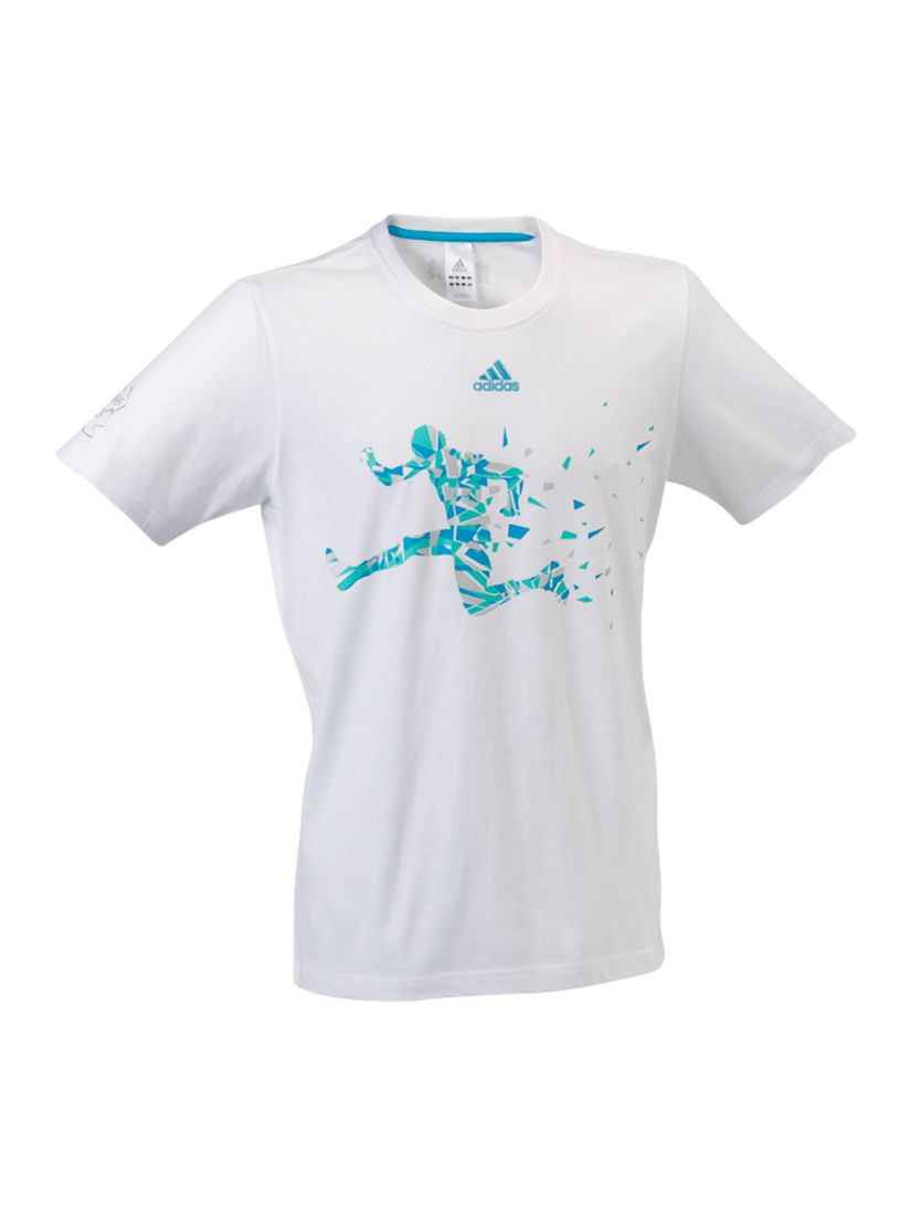 Adidas London 2012 Runner Mens T-Shirt, White