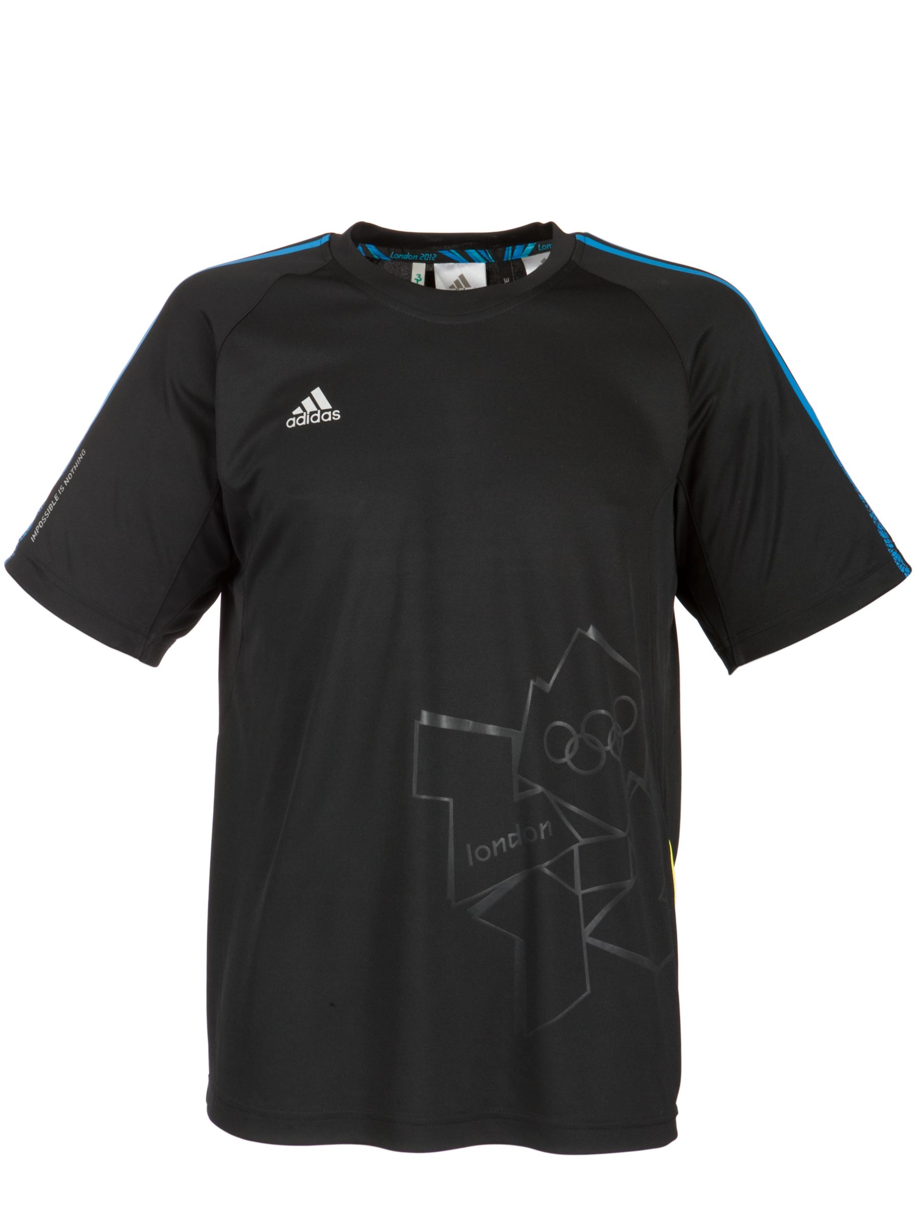 Adidas London 2012 Olympic Men39s Debossed Logo T Shirt Black