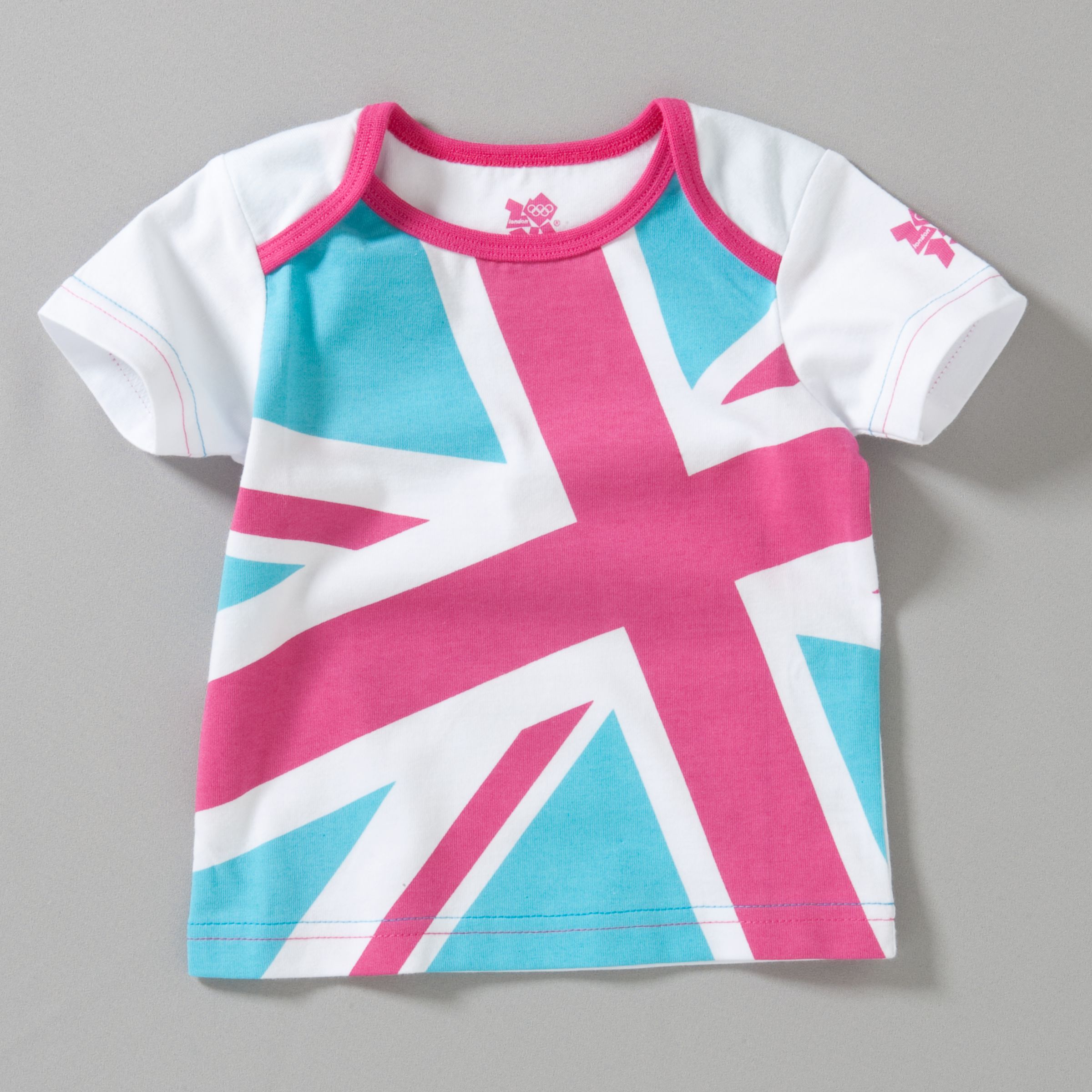 London 2012 Olympic Union Jack T-Shirt, Pink