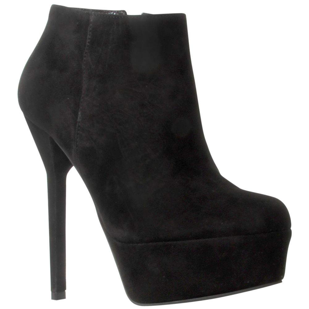 Carvela Scatter High Stiletto Heel Round Toe Ankle Boot, Black