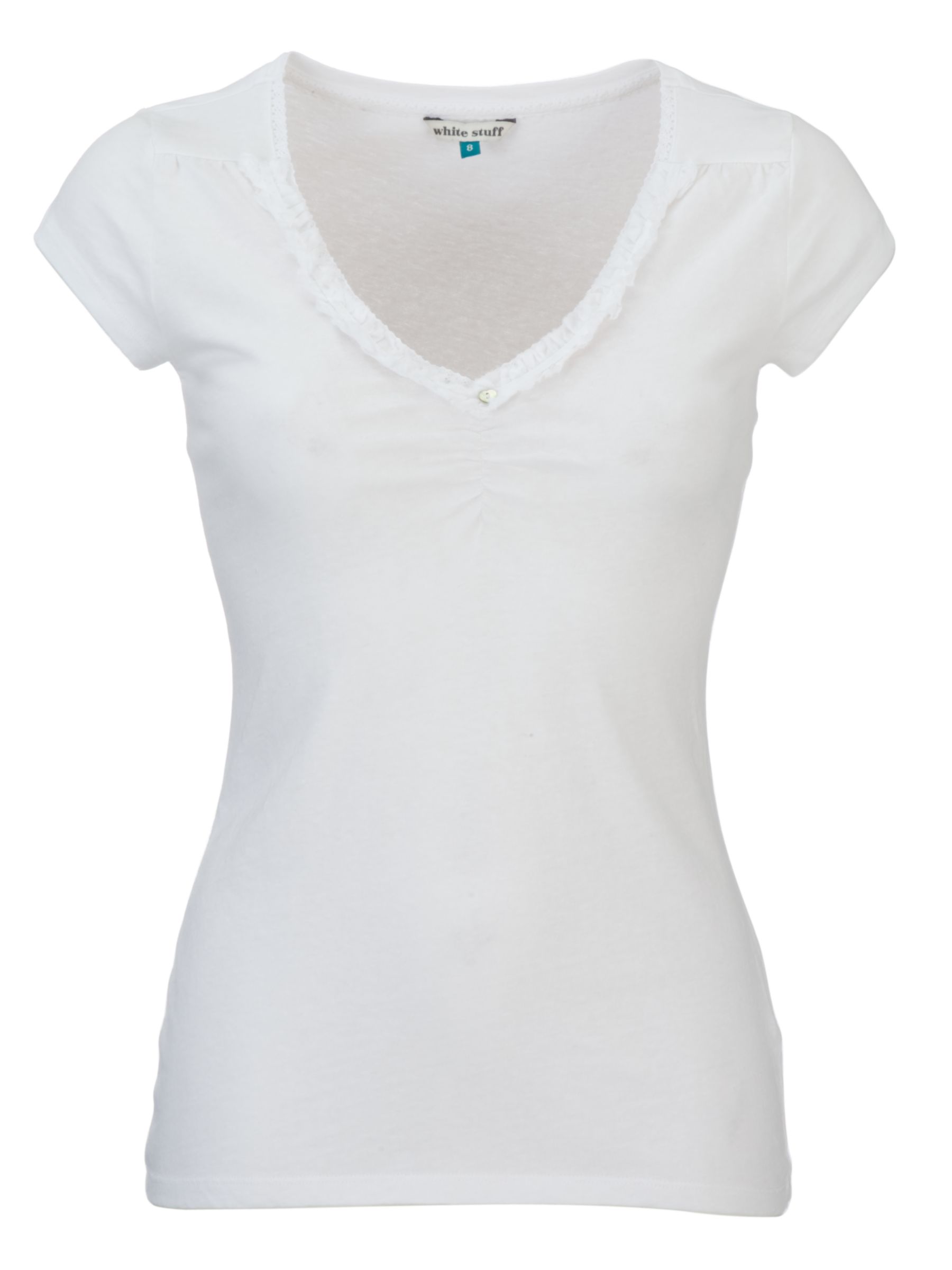 White Stuff Karma Basic T-Shirt, White