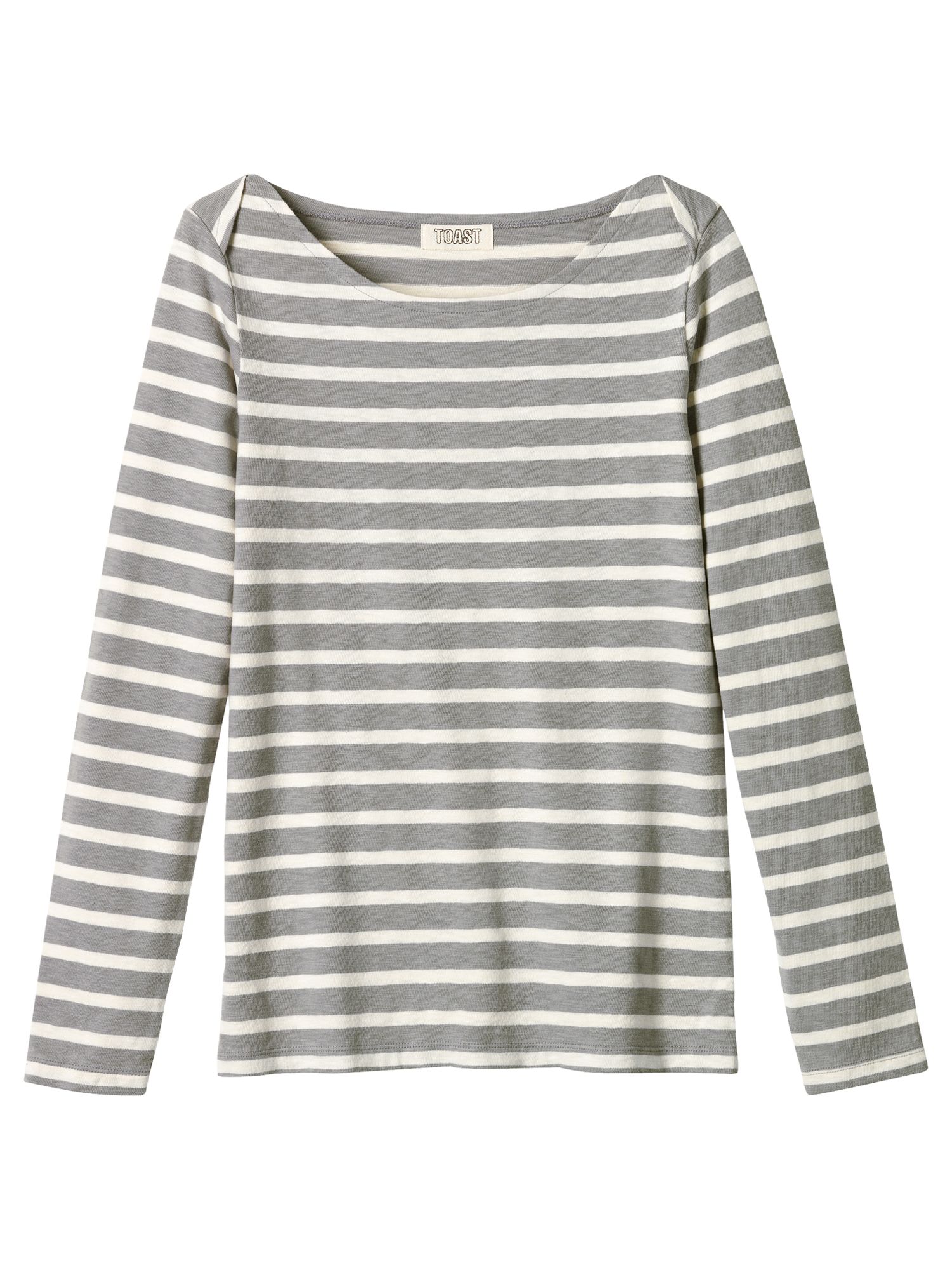 Toast Striped Slub T-Shirt, Slate