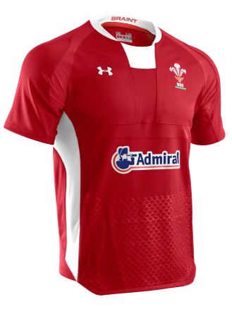 WRU Home Rugby Shirt, Red